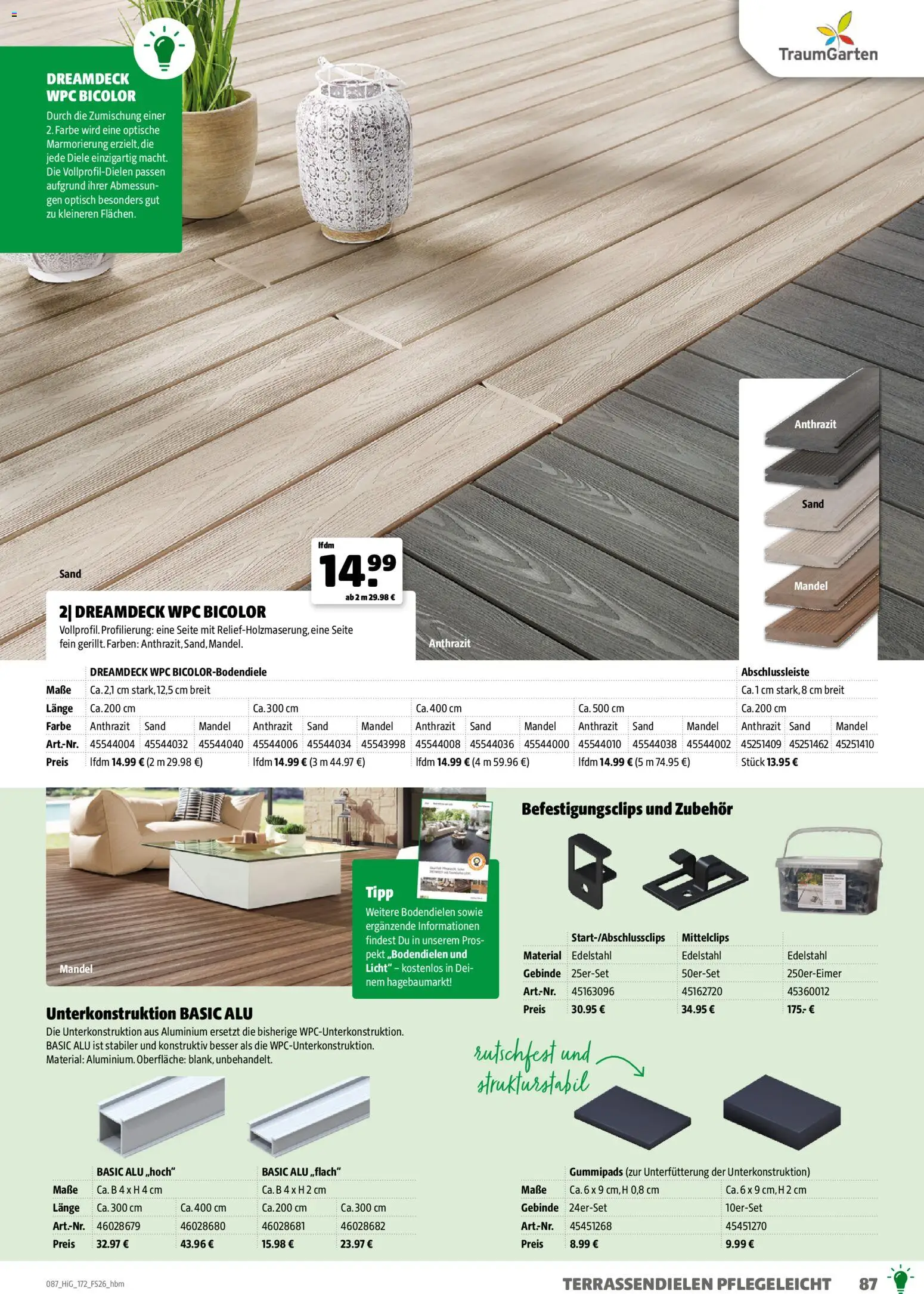 Hagebau Gartengestaltungsortiment – gültig ab 02.03.2026 | Seite: 87