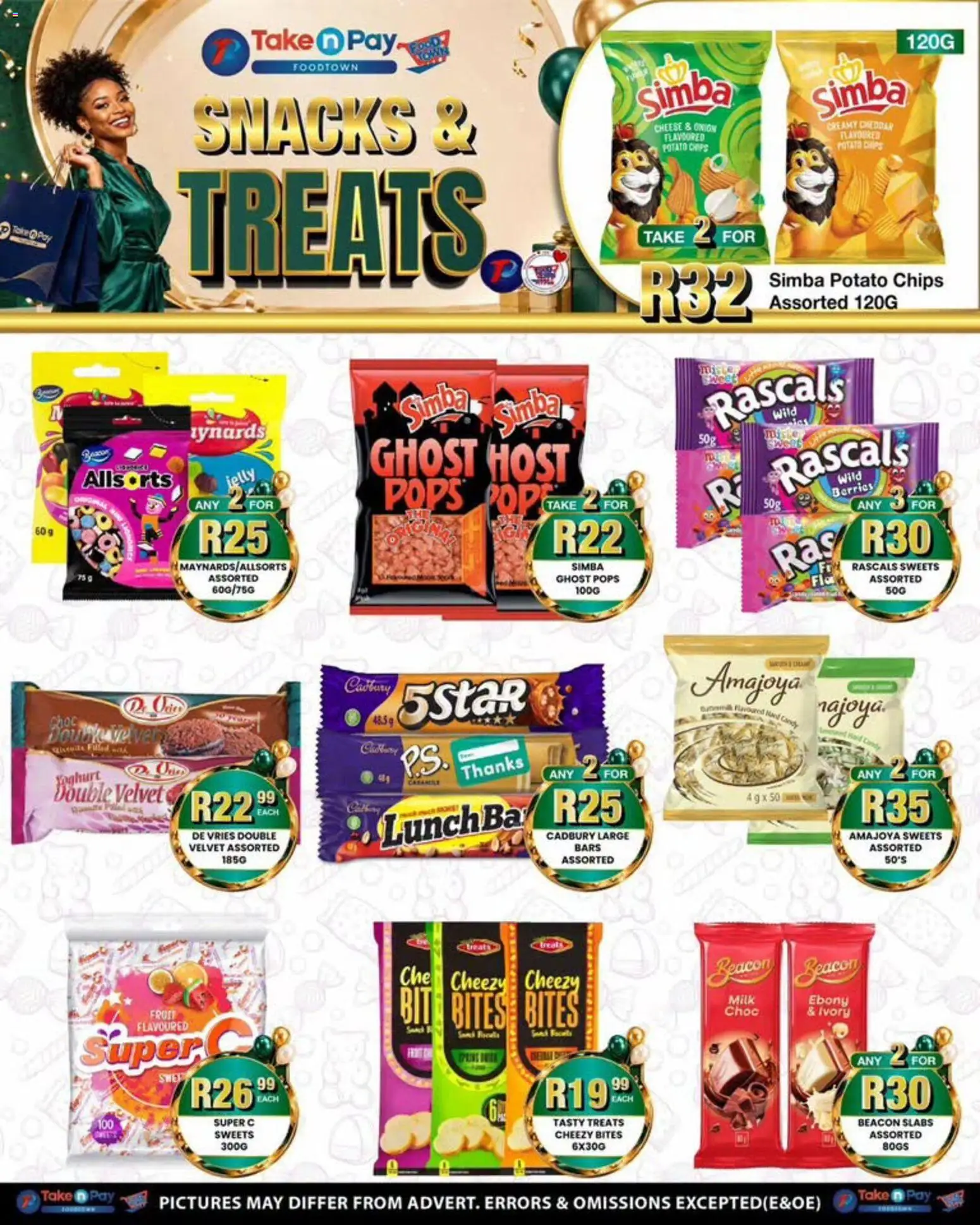 New Take n Pay catalogue – valid from 31/08/2026 | Page: 12 | Products: Milk, Snacks, Chips, Onion