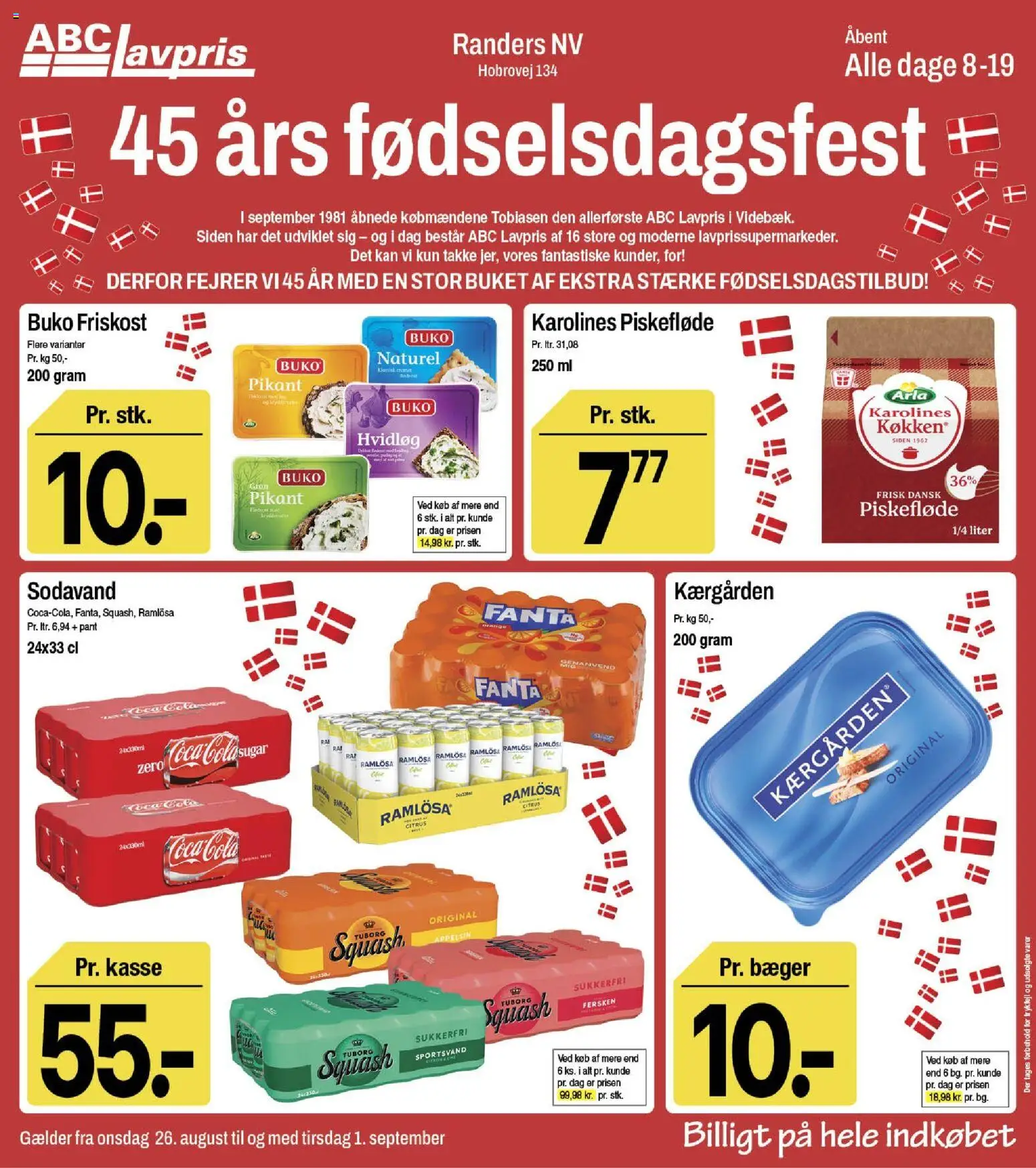 Abc Lavpris tilbudsavis – gyldig fra 26/08/2026 | Side: 1