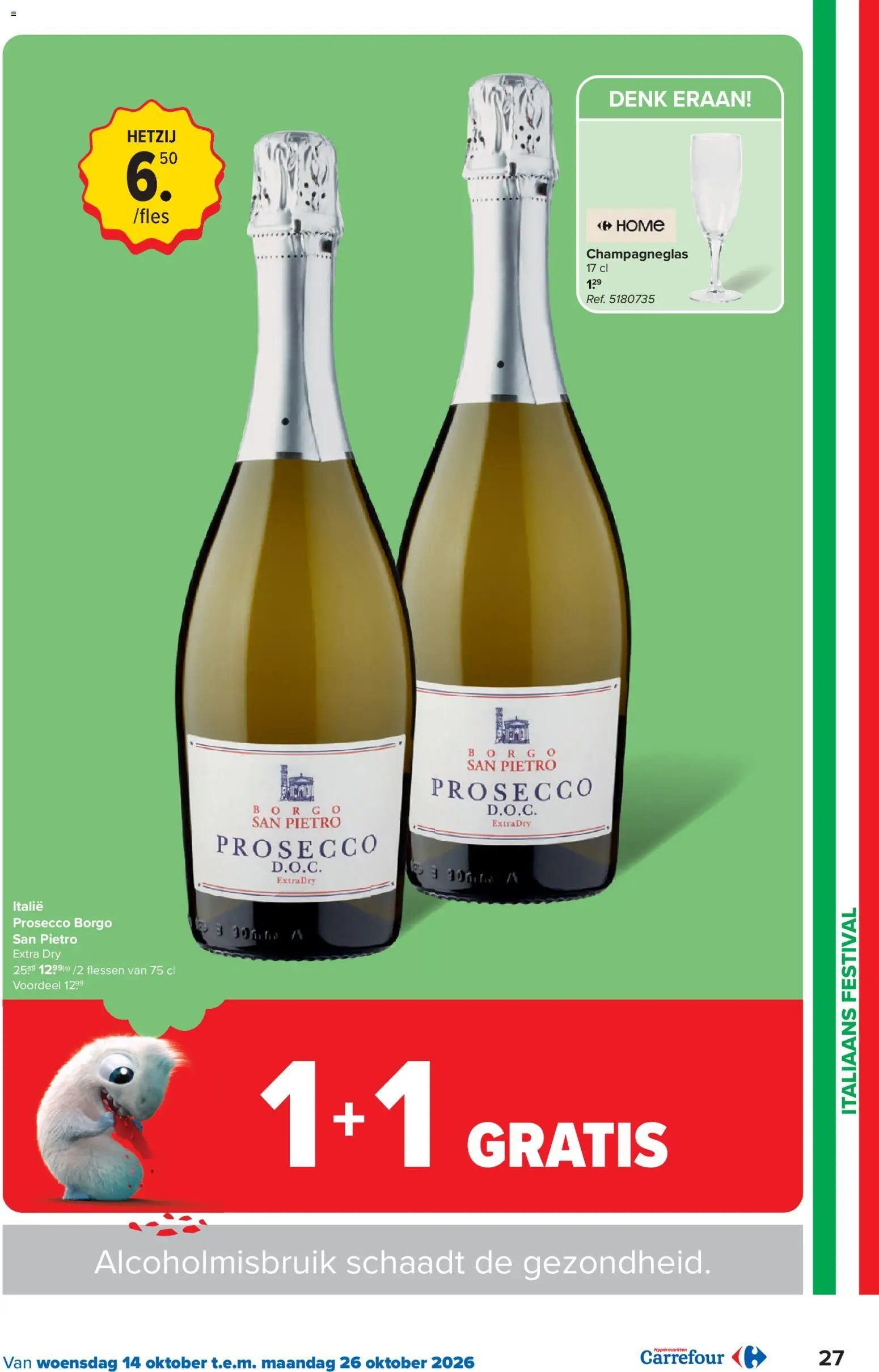 {H1} | Pagina: 27 | Producten: Prosecco, Champagne