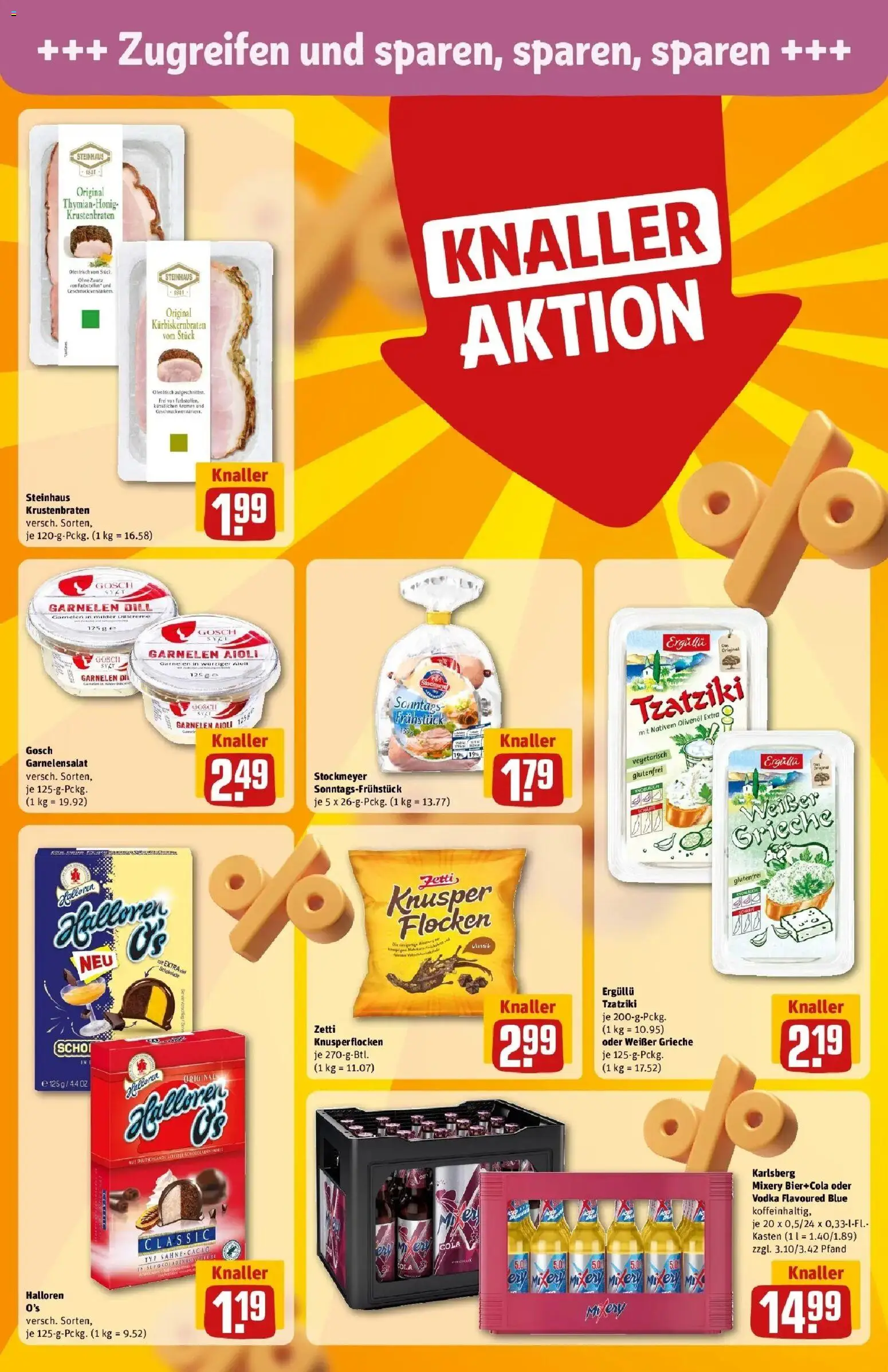 Rewe Prospekt Elsterwerda – gültig ab 27.07.2026 | Seite: 16 | Produkte: Krustenbraten, Mixery, Vodka, Flocken