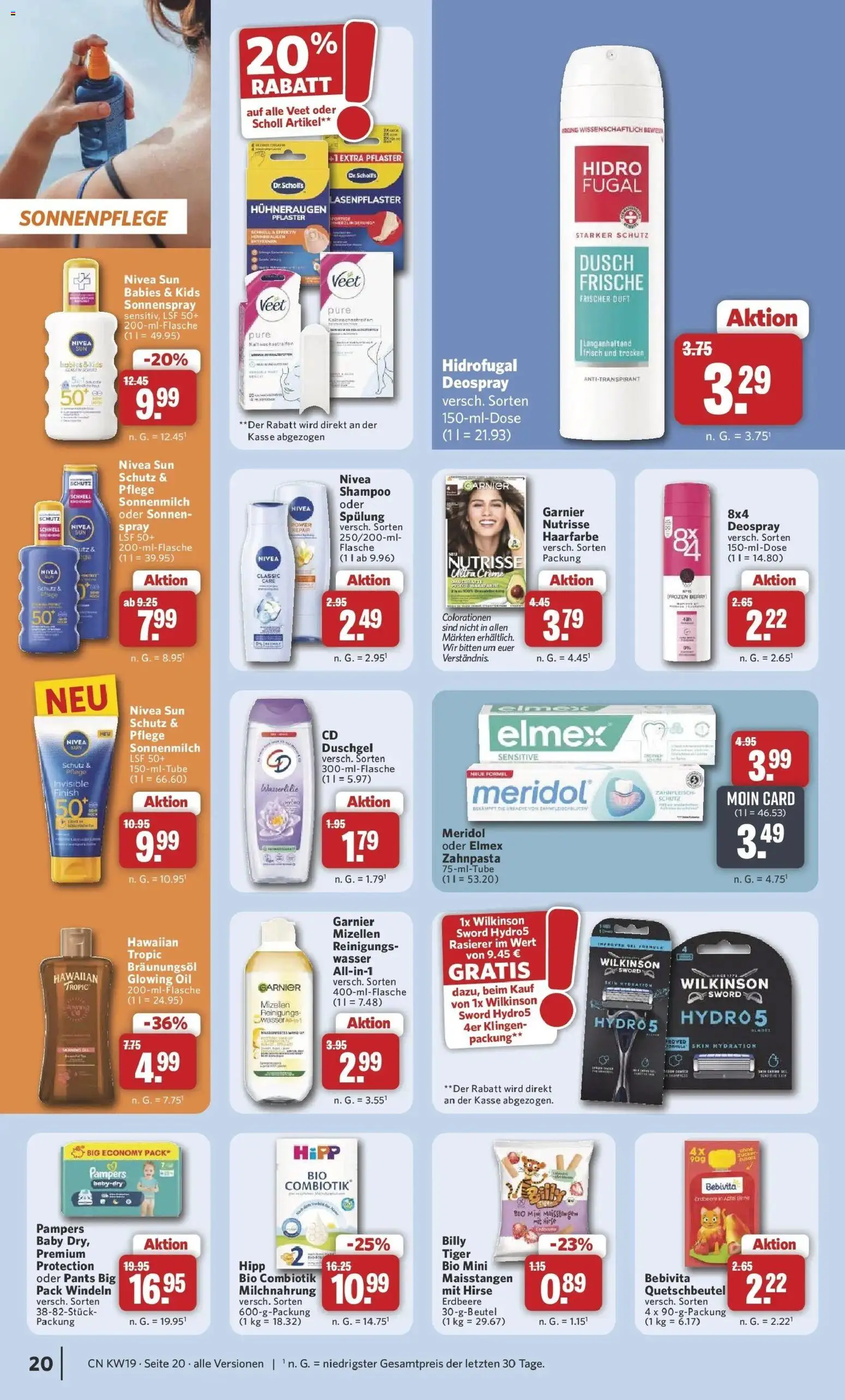 Combi Unsere Wochenangebote – gültig ab 04.05.2026 | Seite: 20 | Produkte: Duft, Antitranspirant, Wasser, Deospray