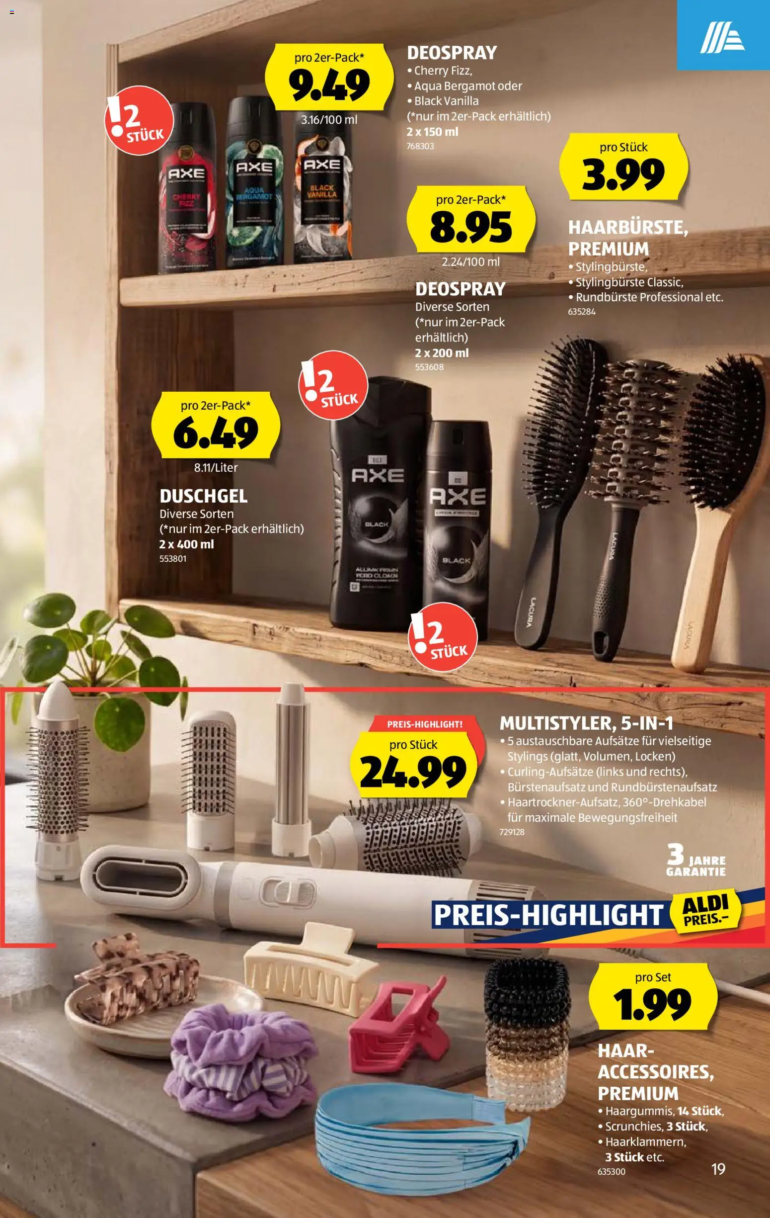 Aldi aktionen – gültig ab 27.08.2026 | Seite: 19 | Produkte: Duschgel, Deodorant, Shower Gel, Deospray
