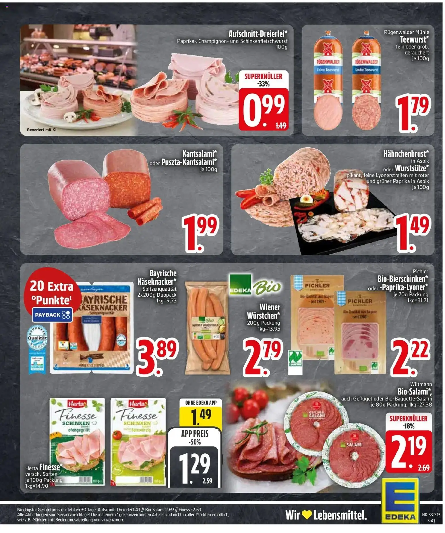 Edeka Prospekt Rosenheim (ab 10.08.2026) » Angebote Online | Seite: 15 | Produkte: Mühle, Paprika, Schinken, Herta finesse