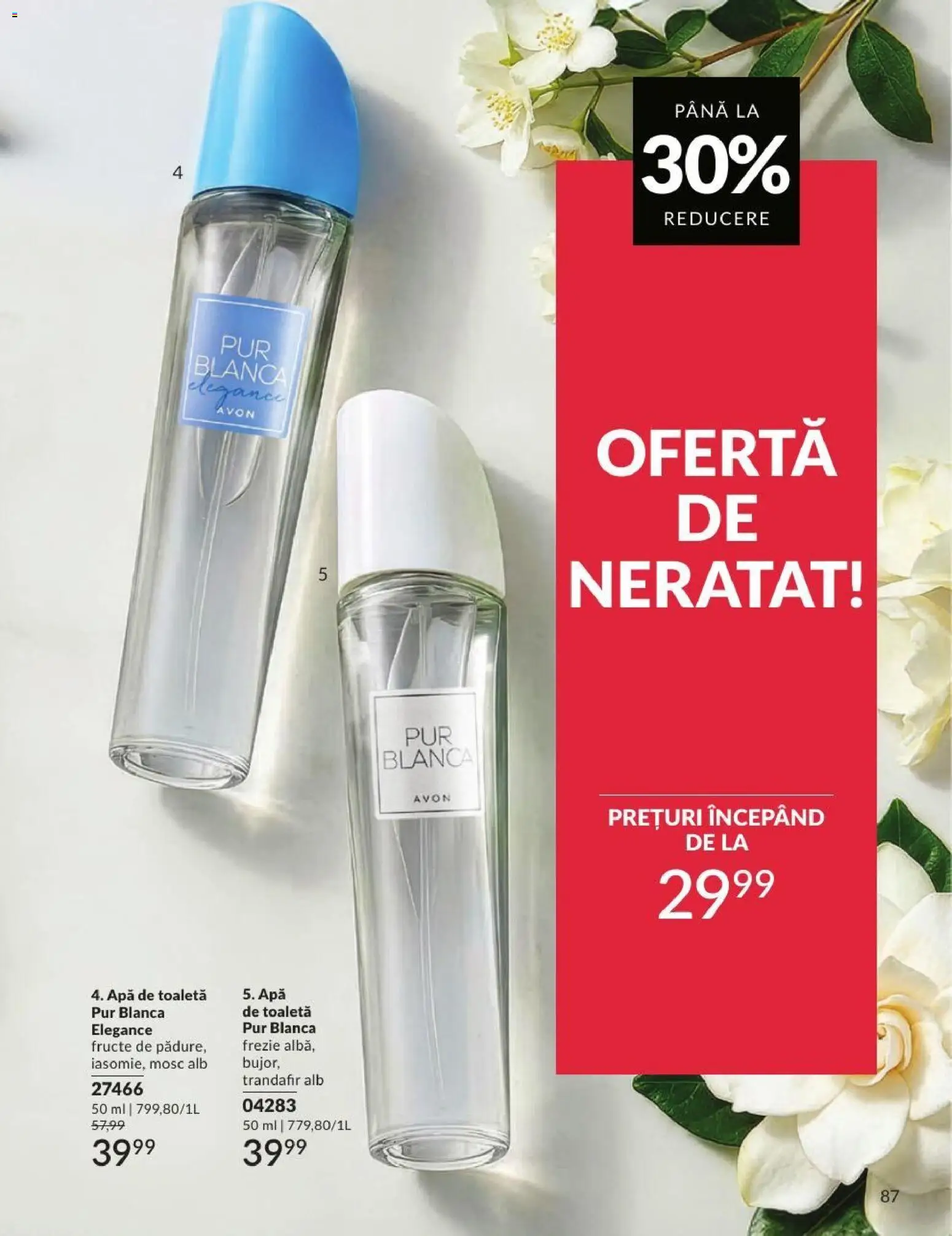 Noul catalog Avon – valabil de la 01.08.2026 | Pagină: 87 | Produse: Trandafir, Apă de toaletă, Apă, Fructe