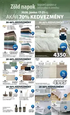 JYSK akciós újság - amely érvényes a következő dátumtól: 17.06.2026 | Oldal: 6 | Termékek: Drón, Gumis lepedő, Fültisztító pálcika, Szappanadagoló