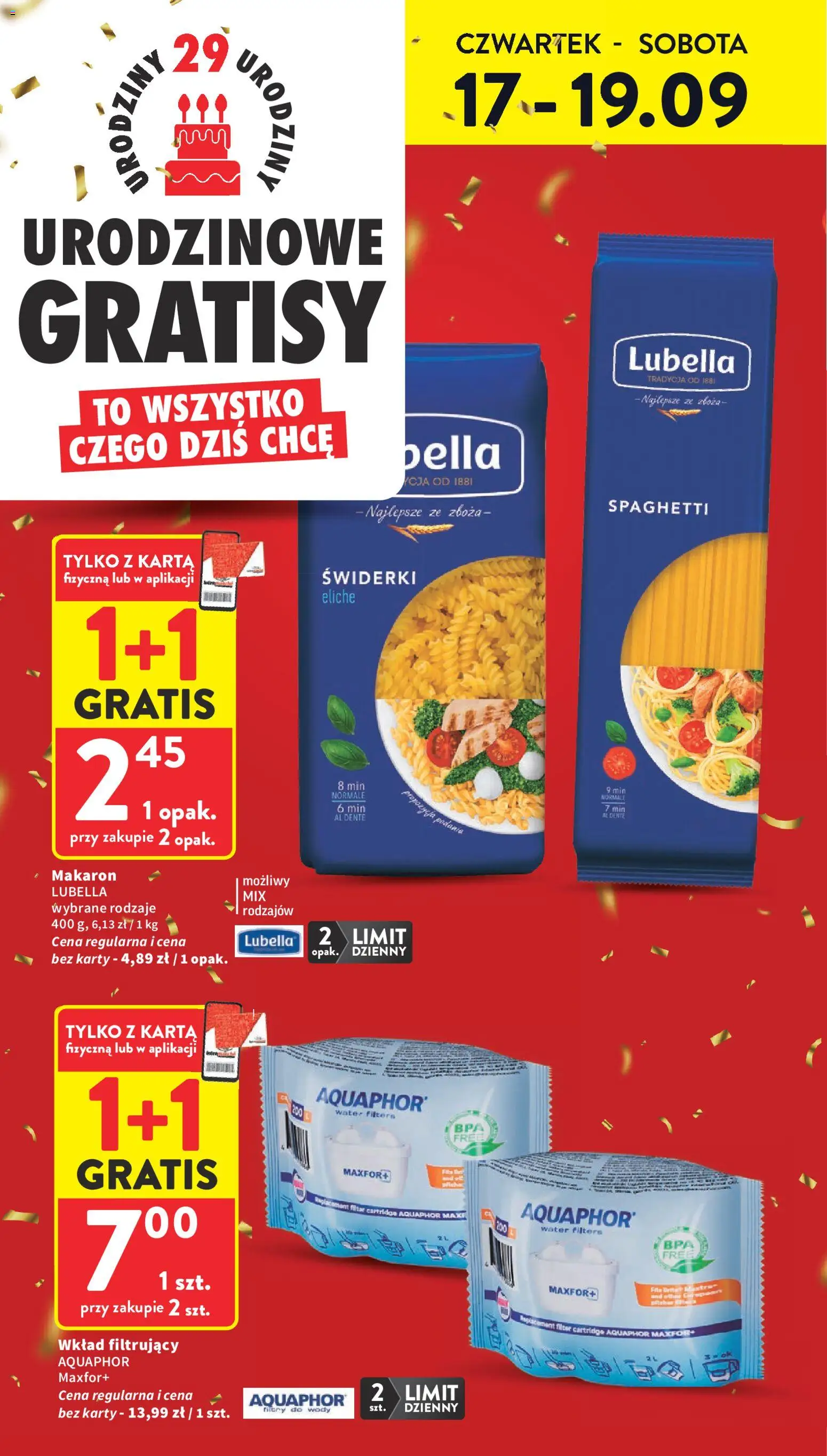 Intermarche gazetka od 17.09.2026 | Strona: 2 | Produkty: Karta, Spaghetti, Zboża, Makaron