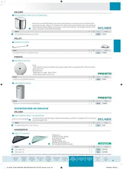 Rexel - Prévisualisation de Rexel - Brochure Sanitaire valide à partir de 20/04/2026 | Page: 85 | Produits: Tablette, Robinet, Interrupteur, Douche