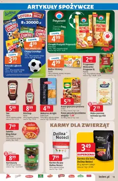 Pogląd oferty "E.Leclerc gazetka" - ważna od 16.06.2026 | Strona: 13 | Produkty: Karta, Chipsy, Ketchup, Penne