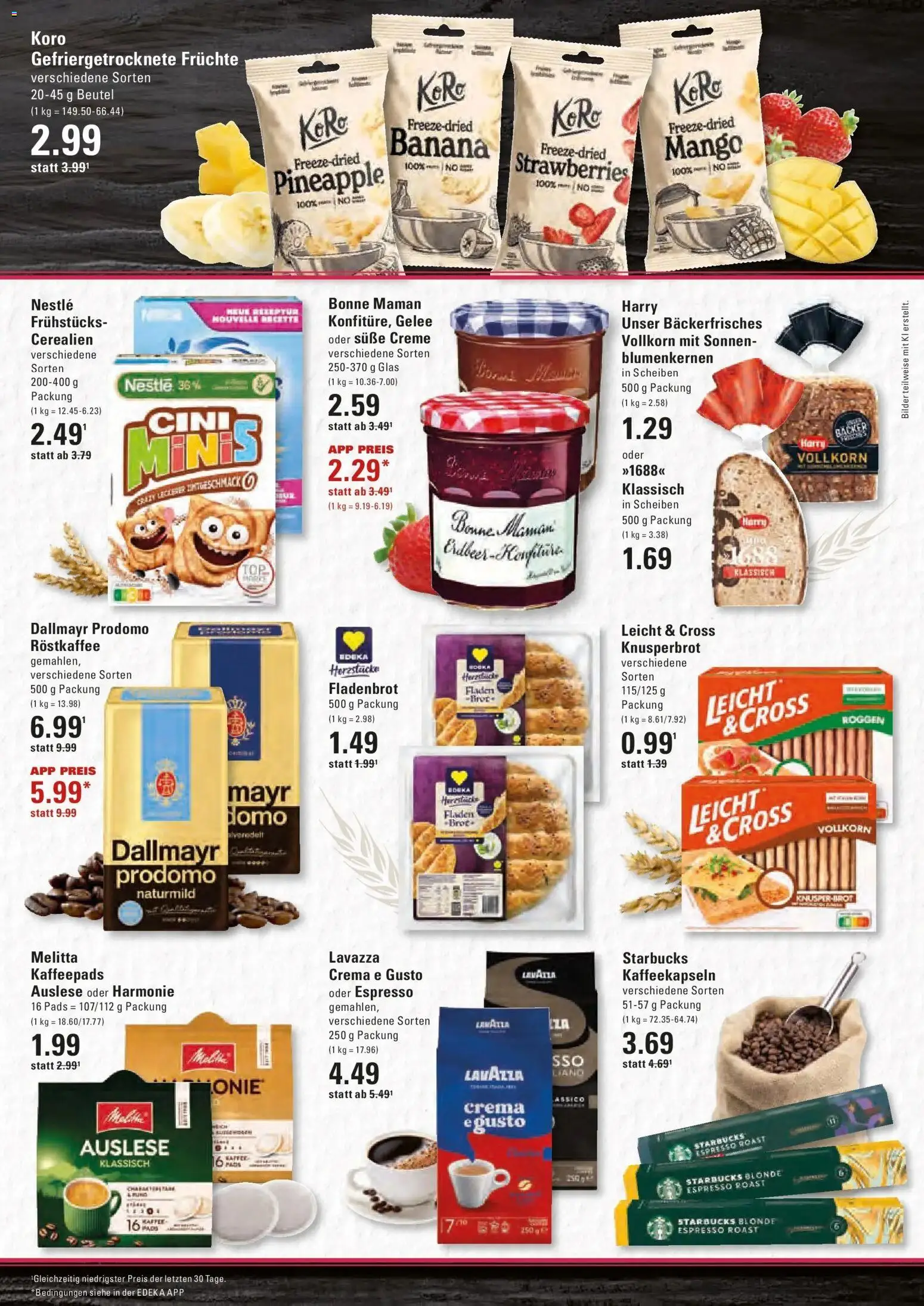 Edeka Prospekt Hamburg (ab 28.09.2026) » Angebote Online | Seite: 13 | Produkte: Melitta, Lavazza, Creme, Brot