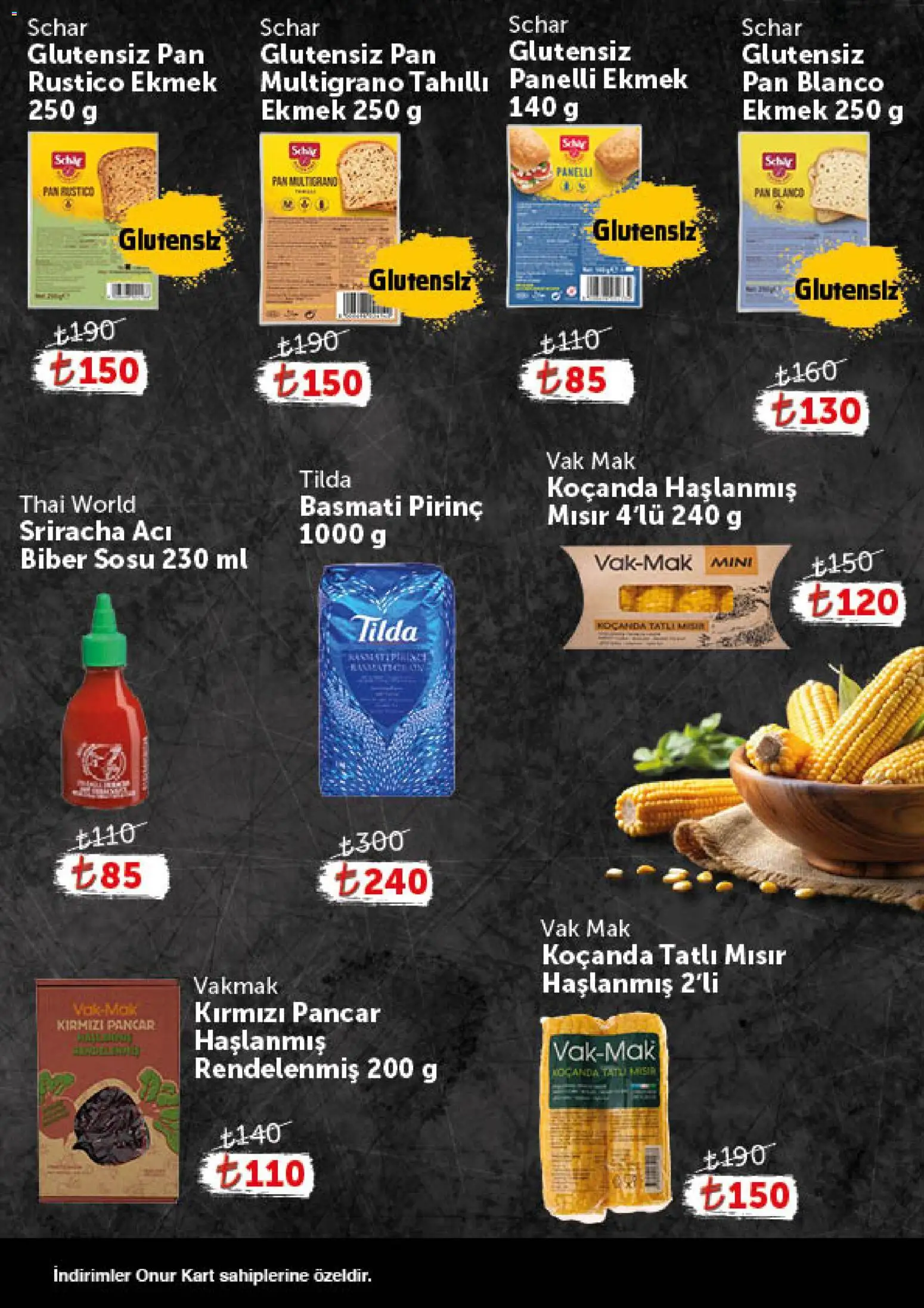 Onur Market - Katalog Gurme - 16.06.2026 tarihinden itibaren geçerlidir | Sayfa: 9 | Ürünler: Ekmek, Biber, Pancar, Mısır