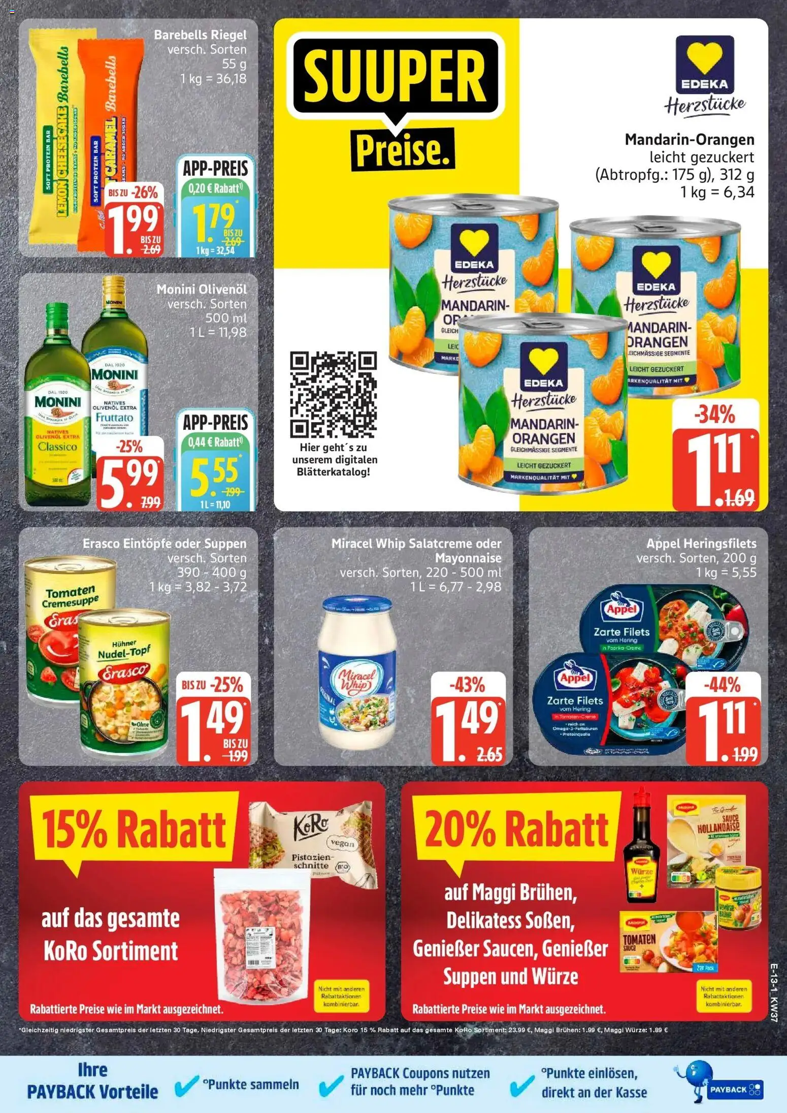 Edeka Prospekt Dobbertin (ab 07.09.2026) » Angebote Online | Seite: 15 | Produkte: Tomaten, Miracel whip, Pistazien, Mayonnaise