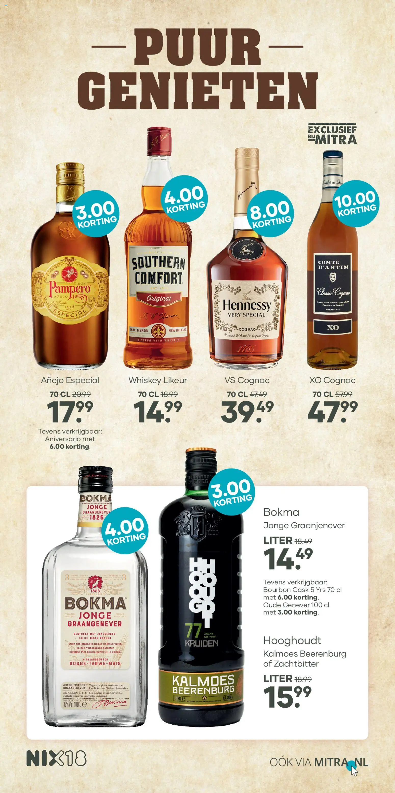 {H1} | Pagina: 23 | Producten: Bourbon, Granen, Hennessy, Cognac