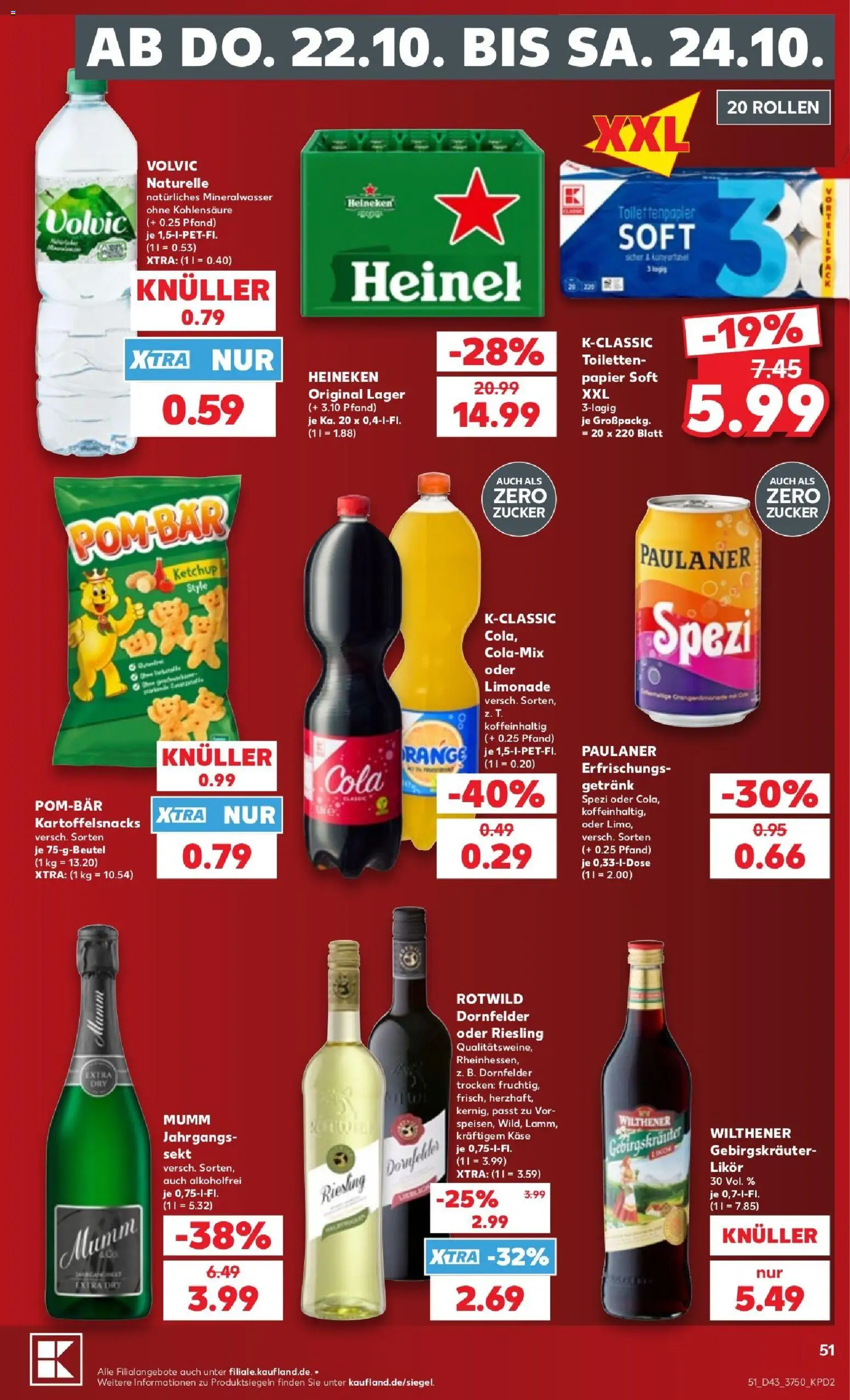 Kaufland Prospekt Frankfurt (Oder) – gültig ab 18.10.2026 | Seite: 51 | Produkte: Käse, Mozzarella, Meica, Salami