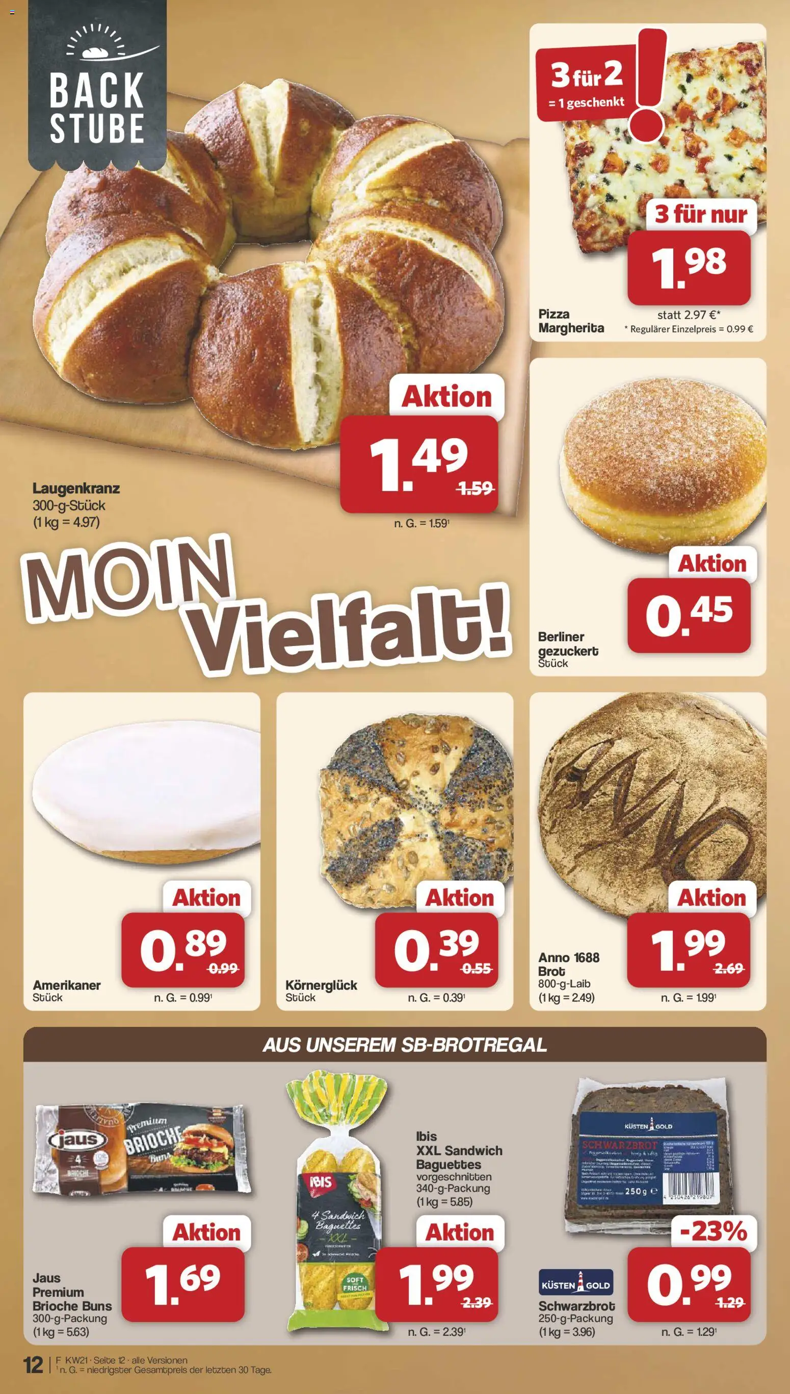 Famila Nordwest Prospekt 	 – gültig ab 18.05.2026 | Seite: 12 | Produkte: Berliner, Brot, Pizza