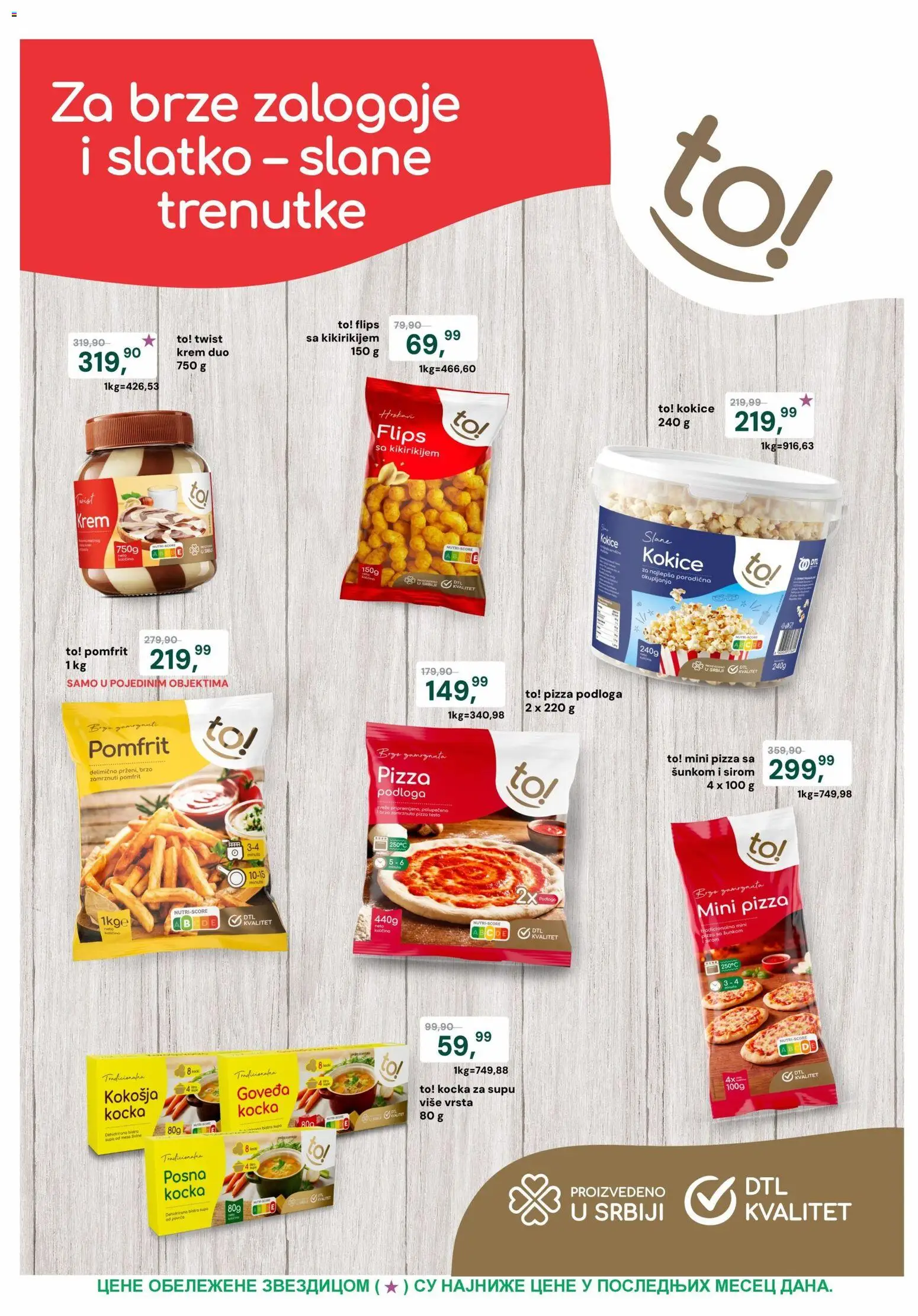 Europrom katalog - važi od 09.09.2026 | Strana: 5 | Proizvode: Testo, Kokice, Pomfrit, Krem