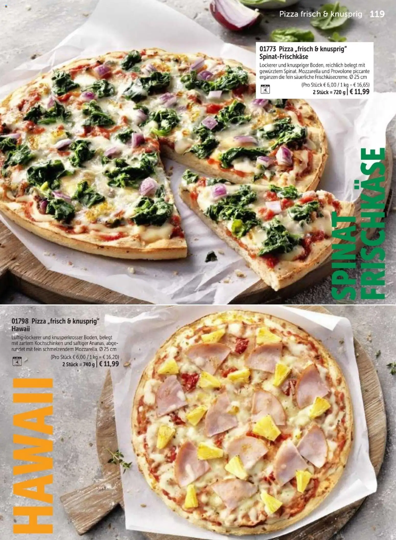 Bofrost Katalog – gültig ab 07.09.2026 | Seite: 119 | Produkte: Mozzarella, Pizza