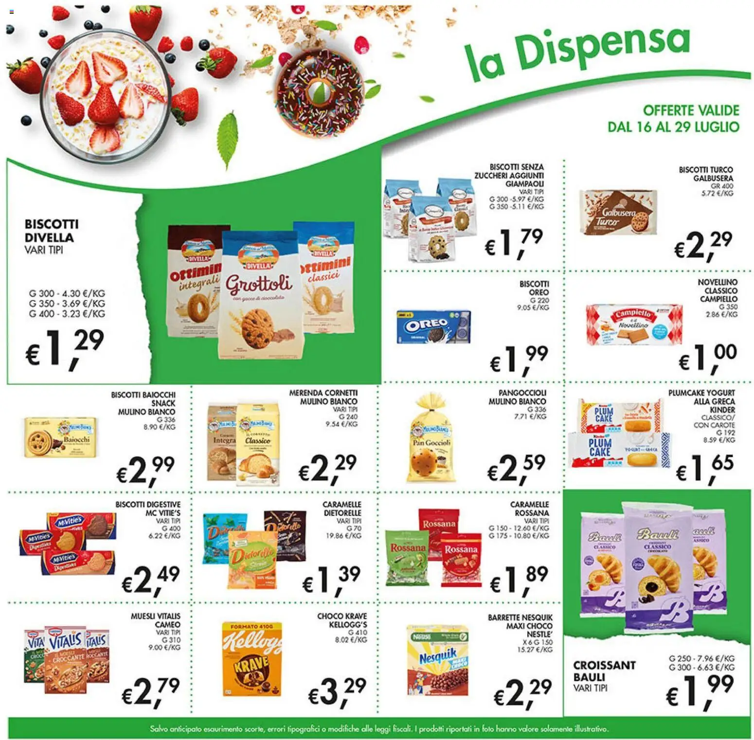 Volantino Coal del 16/07/2026 | Pagina: 17 | Prodotti: Muesli, Carote, Plumcake, Croissant