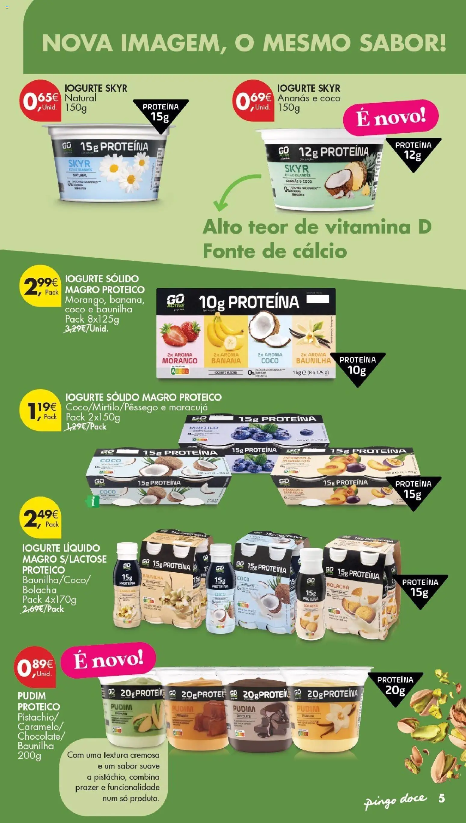 Pingo Doce Escolhas Equilibradas │ válido de 30/06/2026 | Página: 5 | Produtos: Banana, Pudim, Iogurte, Vitamina d
