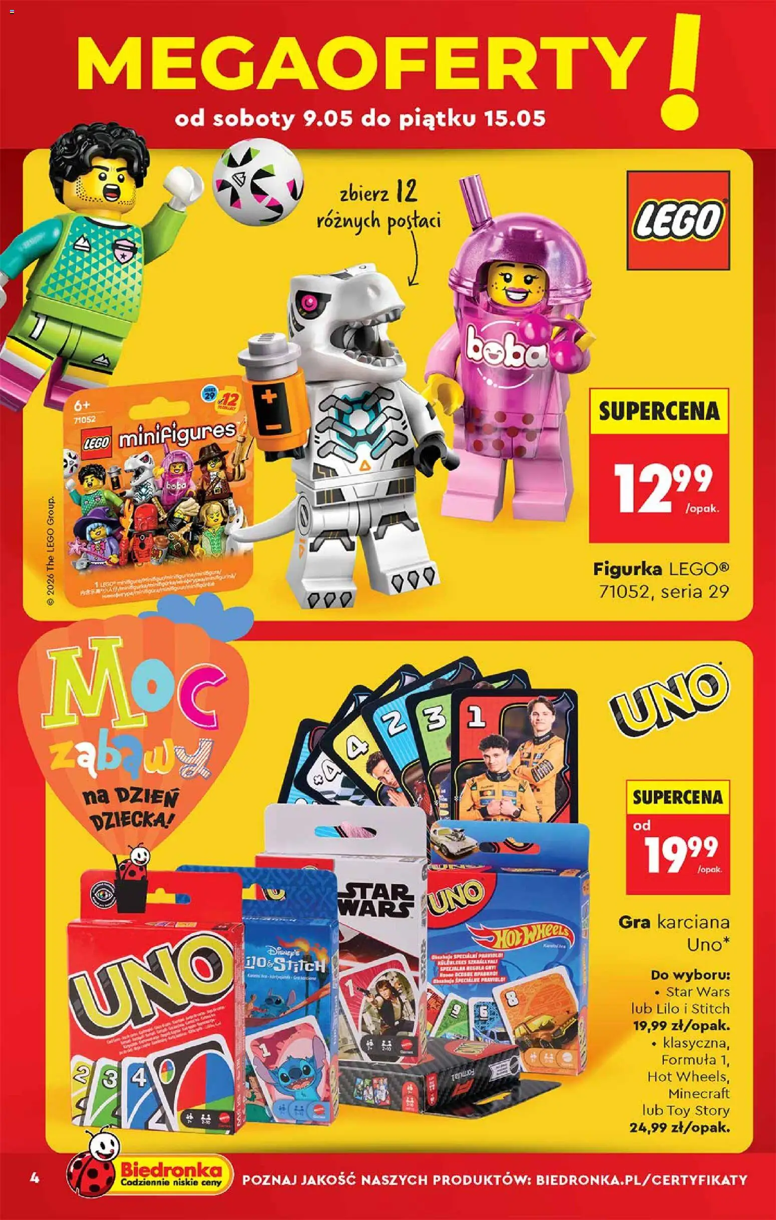 Biedronka gazetka - Hity i inspiracje od 09.05.2026 | Strona: 4 | Produkty: Gra, Lego