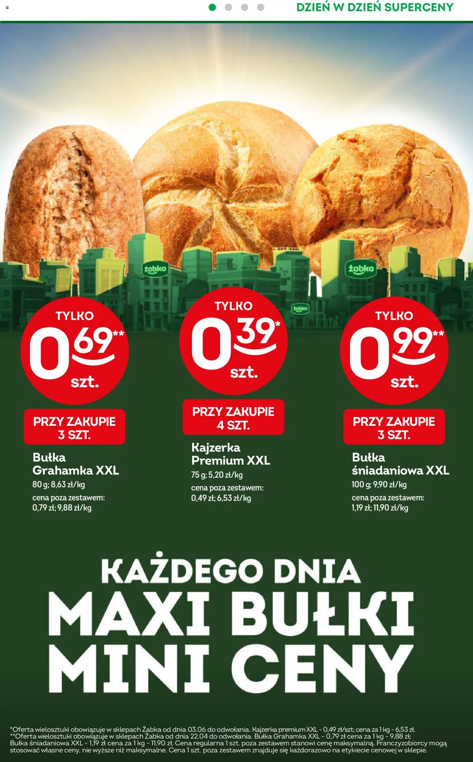 Żabka gazetka - Codzienne produkty od 17.06.2026 | Strona: 2 | Produkty: Bułka