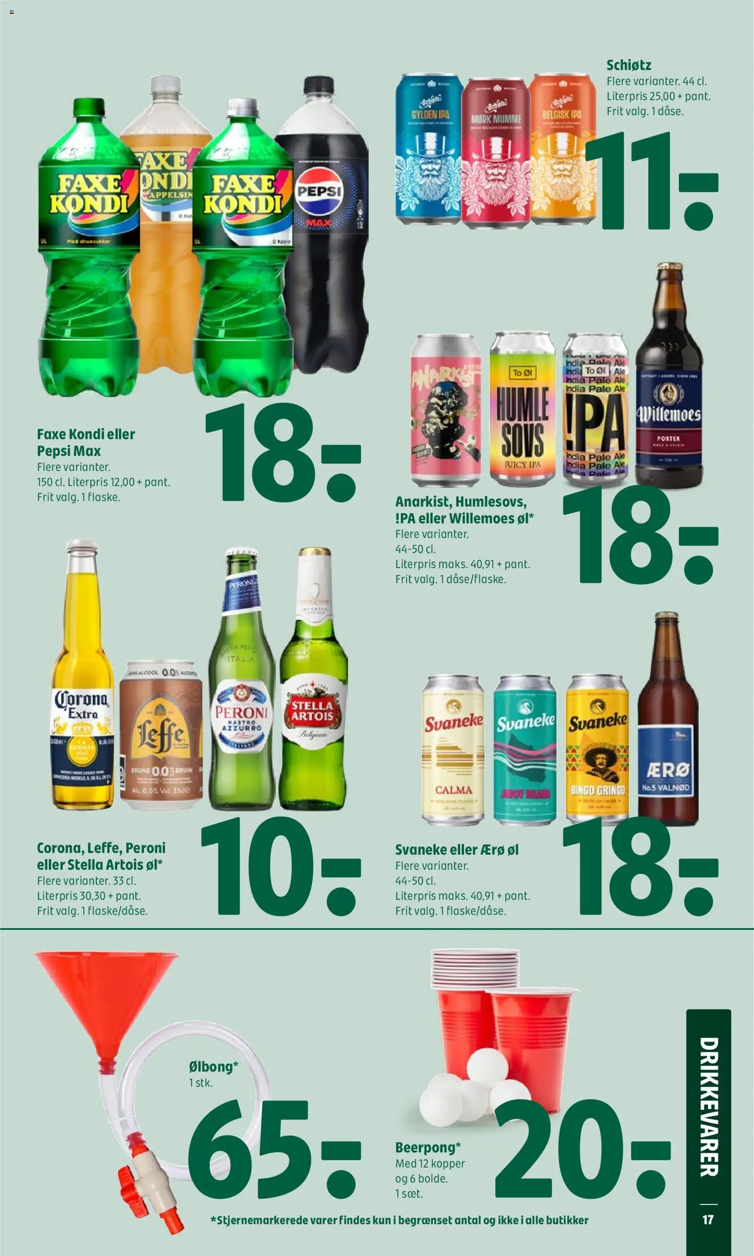 Coop 365 tilbudsavis – gyldig fra 28.05.2026 | Side: 21 | Produkter: Øl, Faxe Kondi, Pepsi, Pepsi Max