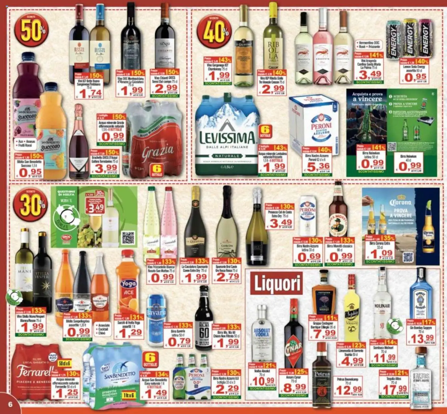 Volantino CTS del 29.05.2026 | Pagina: 6 | Prodotti: Tè, Vino, Bibita, Amaro