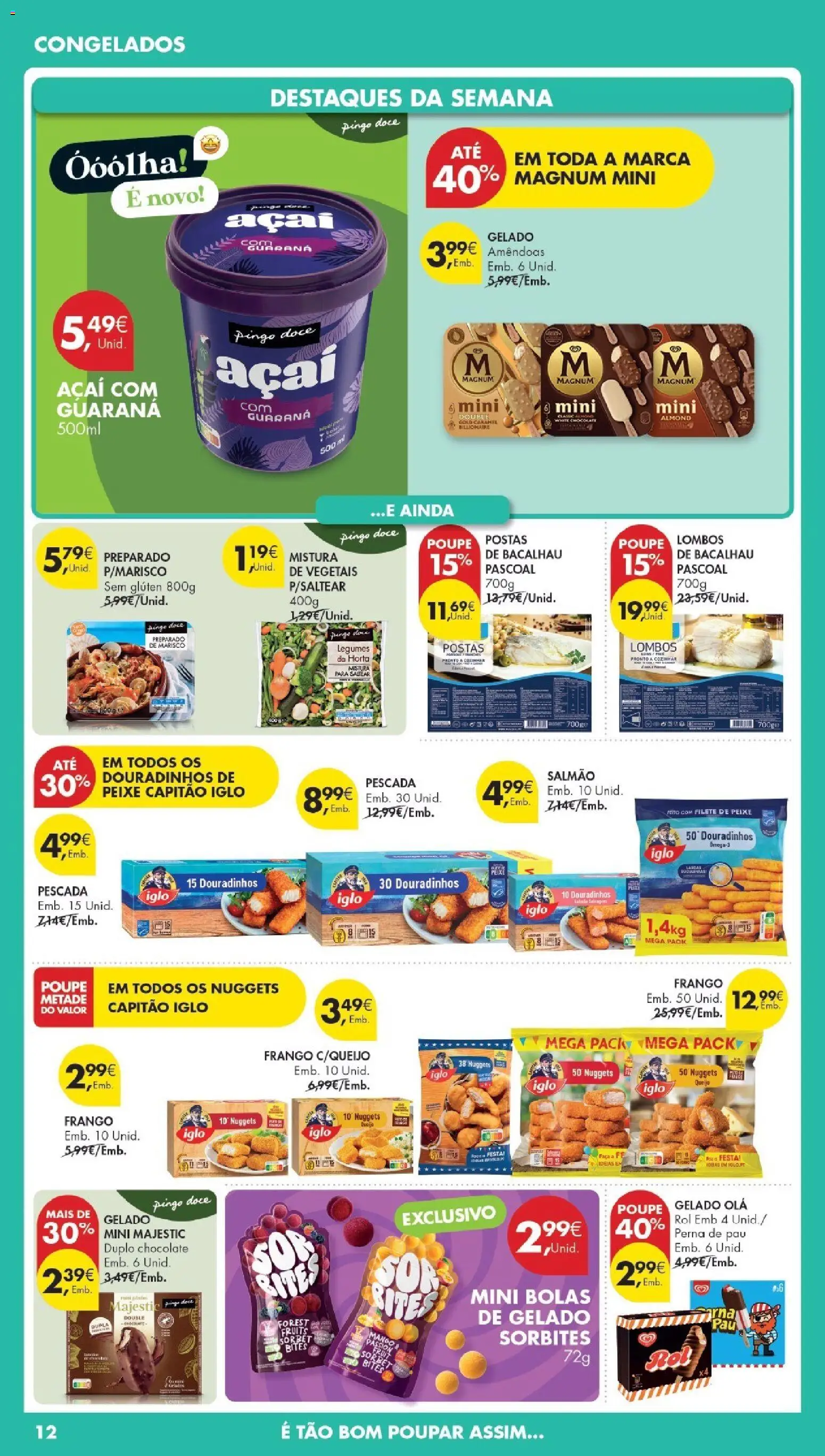 Pingo Doce Poupe Esta Semana Madeira │ válido de 21.04.2026 | Página: 12 | Produtos: Amêndoas, Frango, Pescada, Peixe