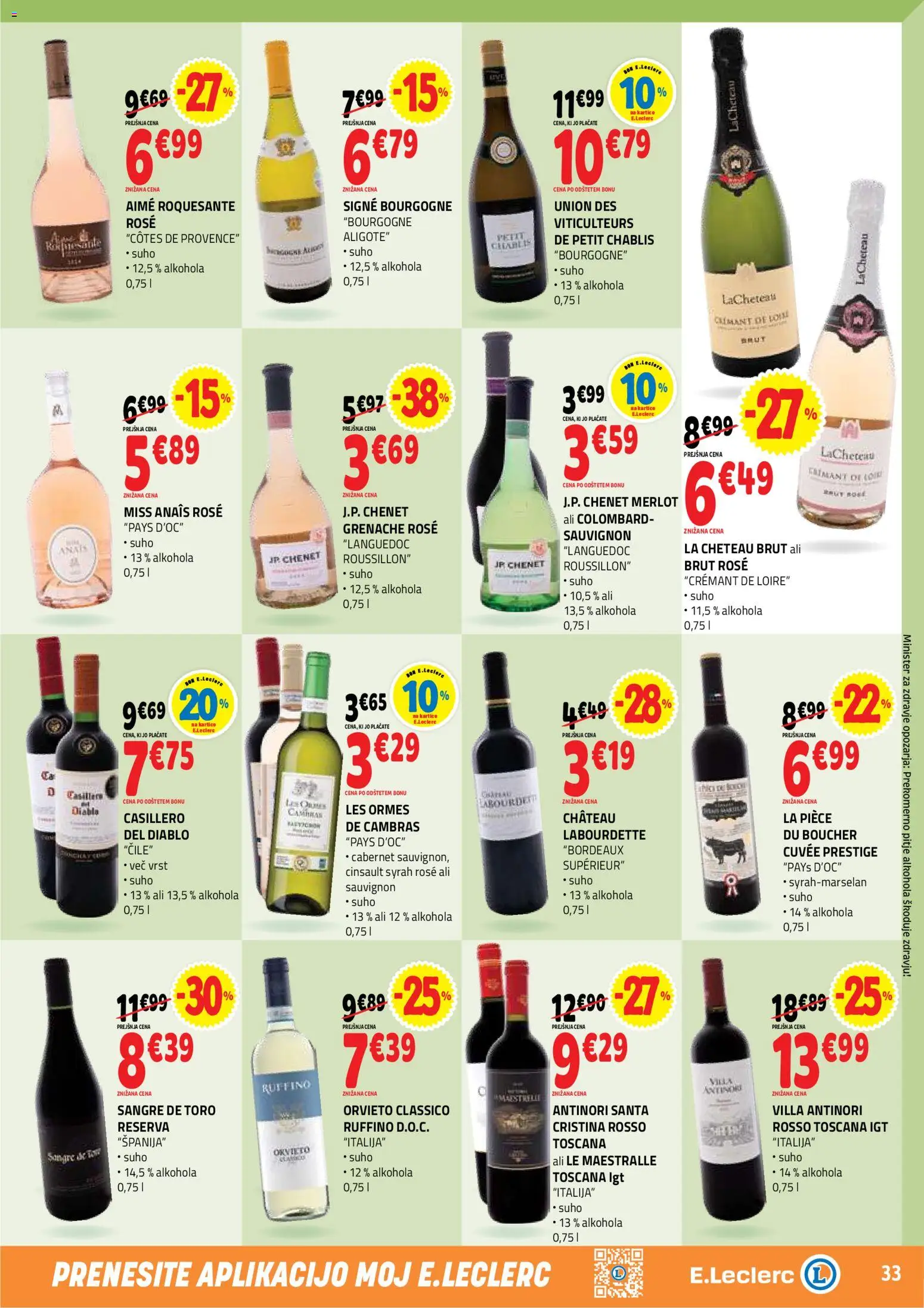 Novi E.leclerc katalog ponudbe – veljaven od 12.08.2026 | Stran: 33