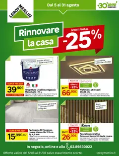 Anteprima del volantino Leroy Merlin catalogo valido a partire dal 05/08/2026