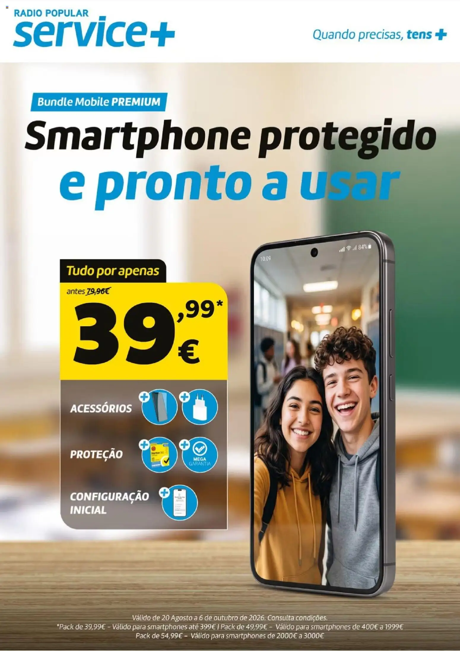 Radio Popular É para regressar resso asaul com tudo, mesmo tudo │ válido de 01/09/2026 | Página: 58 | Produtos: Smartphone, Rádio