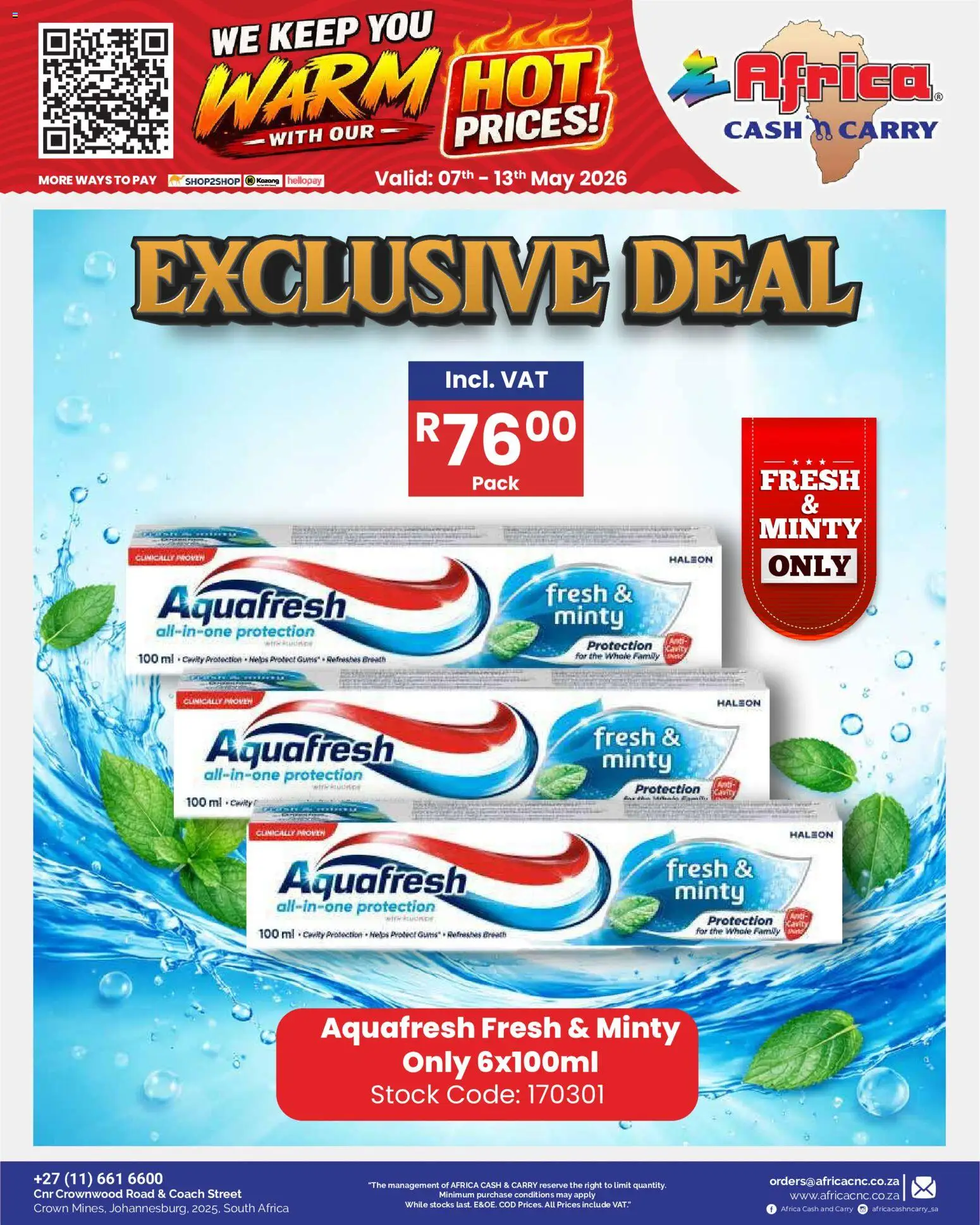 New Africa Cash & Carry catalogue – valid from 07/05/2026 | Page: 49 | Products: Stock