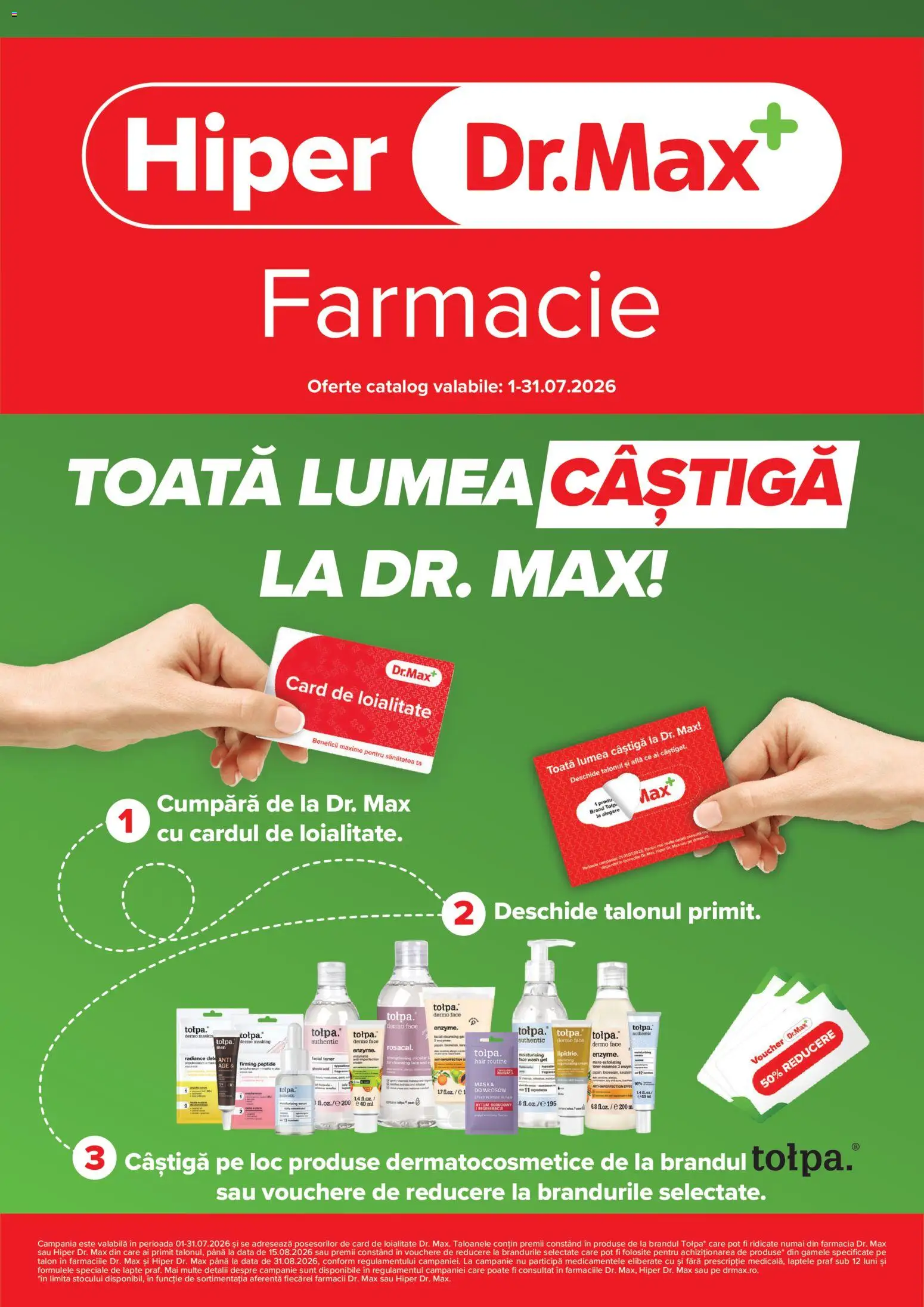 Noul catalog Dr.Max – valabil de la 01.07.2026 | Pagină: 1 | Produse: Toner, Lapte