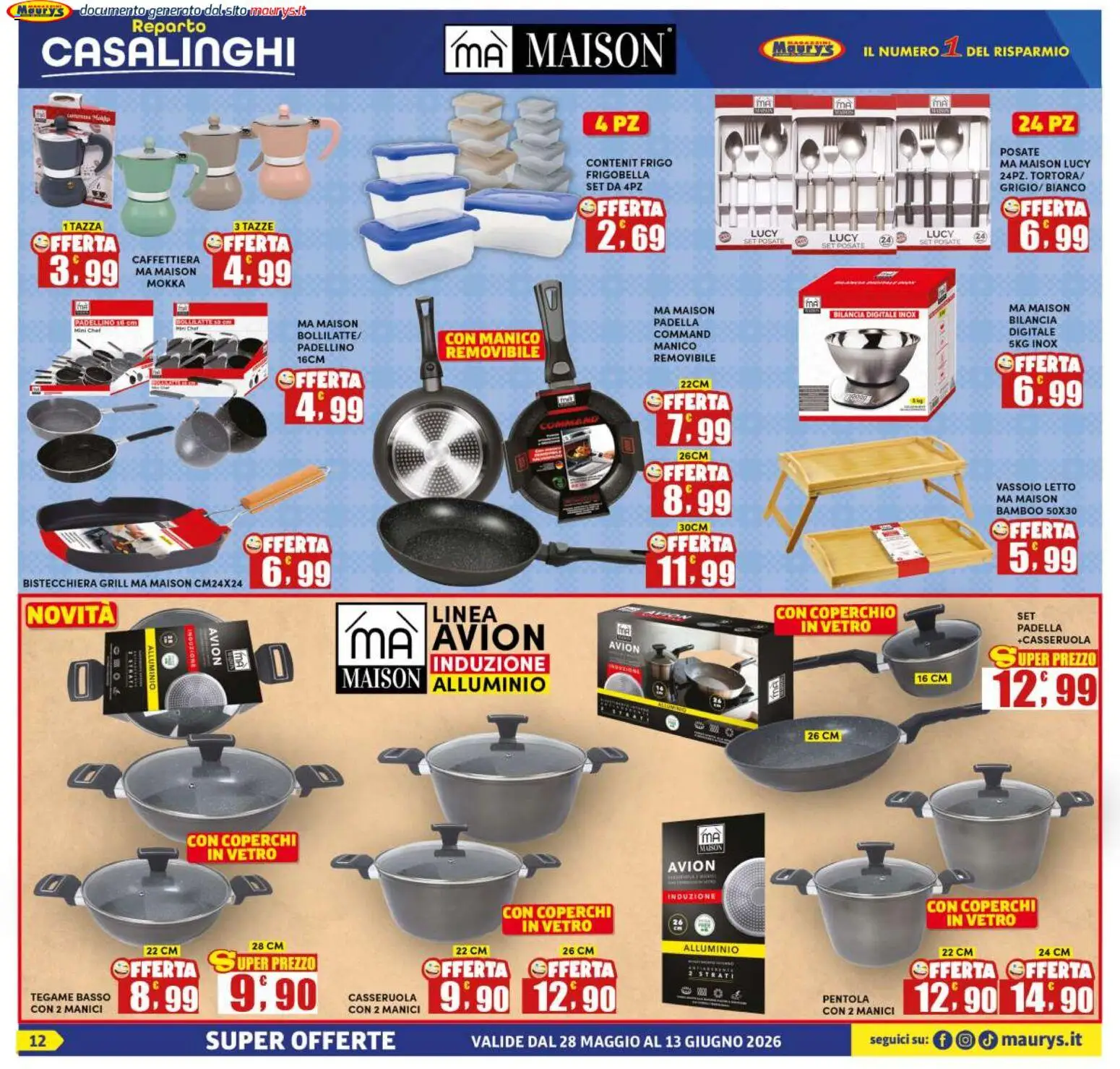 Volantino Maury's del 28.05.2026 | Pagina: 12