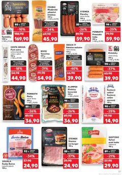 Náhled letáku Šunkový salám/ Šunkový salám zauzený, 100 g od 17.06.2026 | Strana: 37 | Produkty: Burger, Salám, Šunkový salám, Protein
