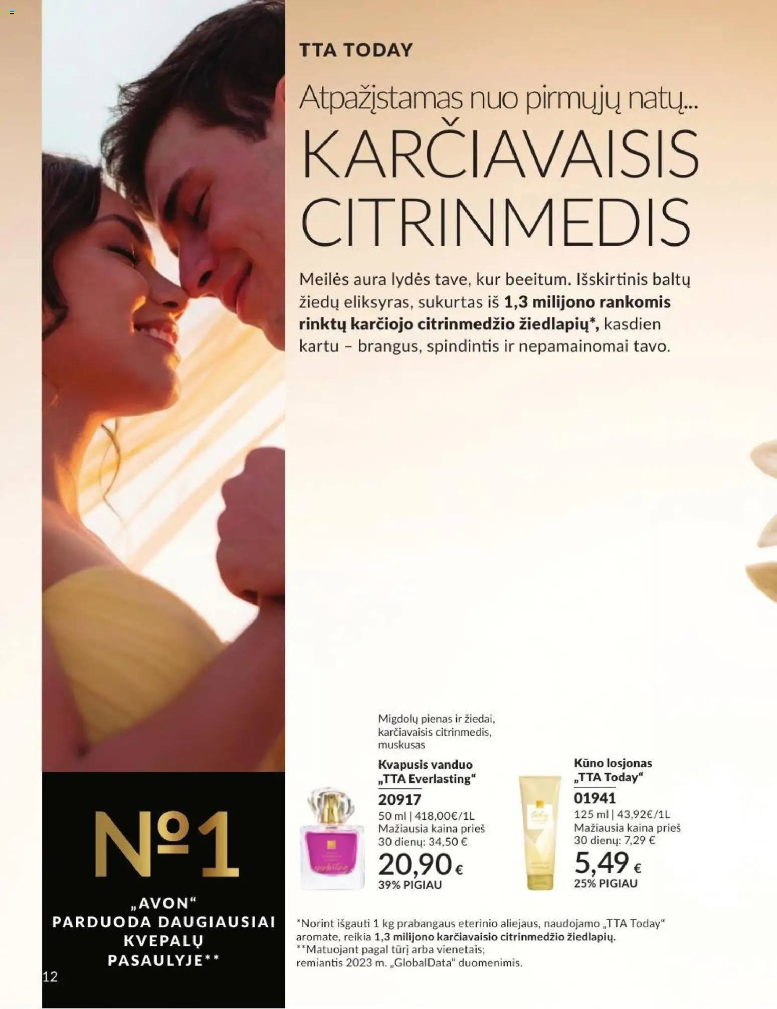 AVON akcijos nuo 2026.09.01 | Puslapis: 12 | Prekių: Kvapusis vanduo, Vanduo, Pienas