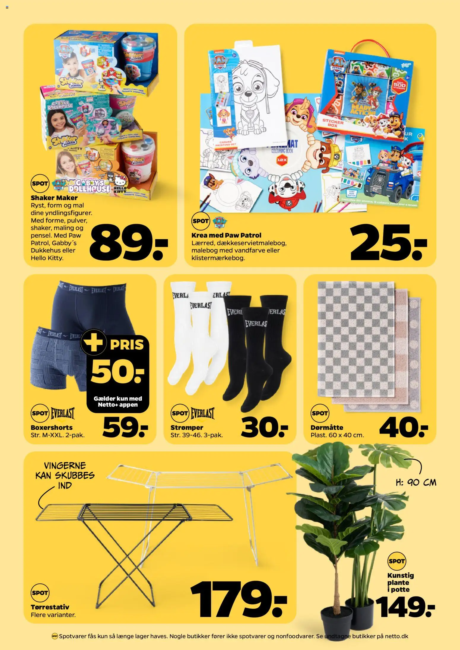 Netto tilbudsavis – gyldig fra 01/08/2026 | Side: 34 | Produkter: Dørmåtte, Maling, Strømper