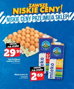 Pogląd oferty "Topaz gazetka - Zawsze Niskie Ceny" - ważna od 01.07.2026 | Strona: 8 | Produkty: Mleko, Mleko łowickie, Jaja