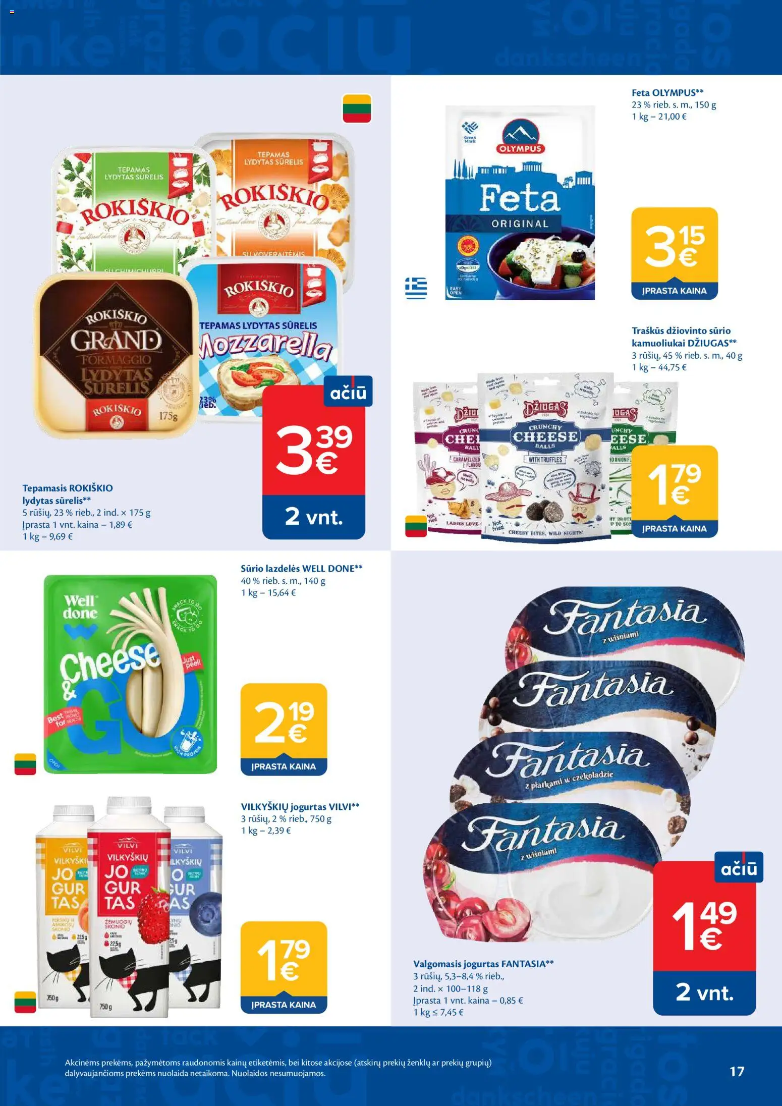 MAXIMA akcijos nuo 19.05.2026 | Puslapis: 17 | Prekių: Sūrelis, Jogurtas