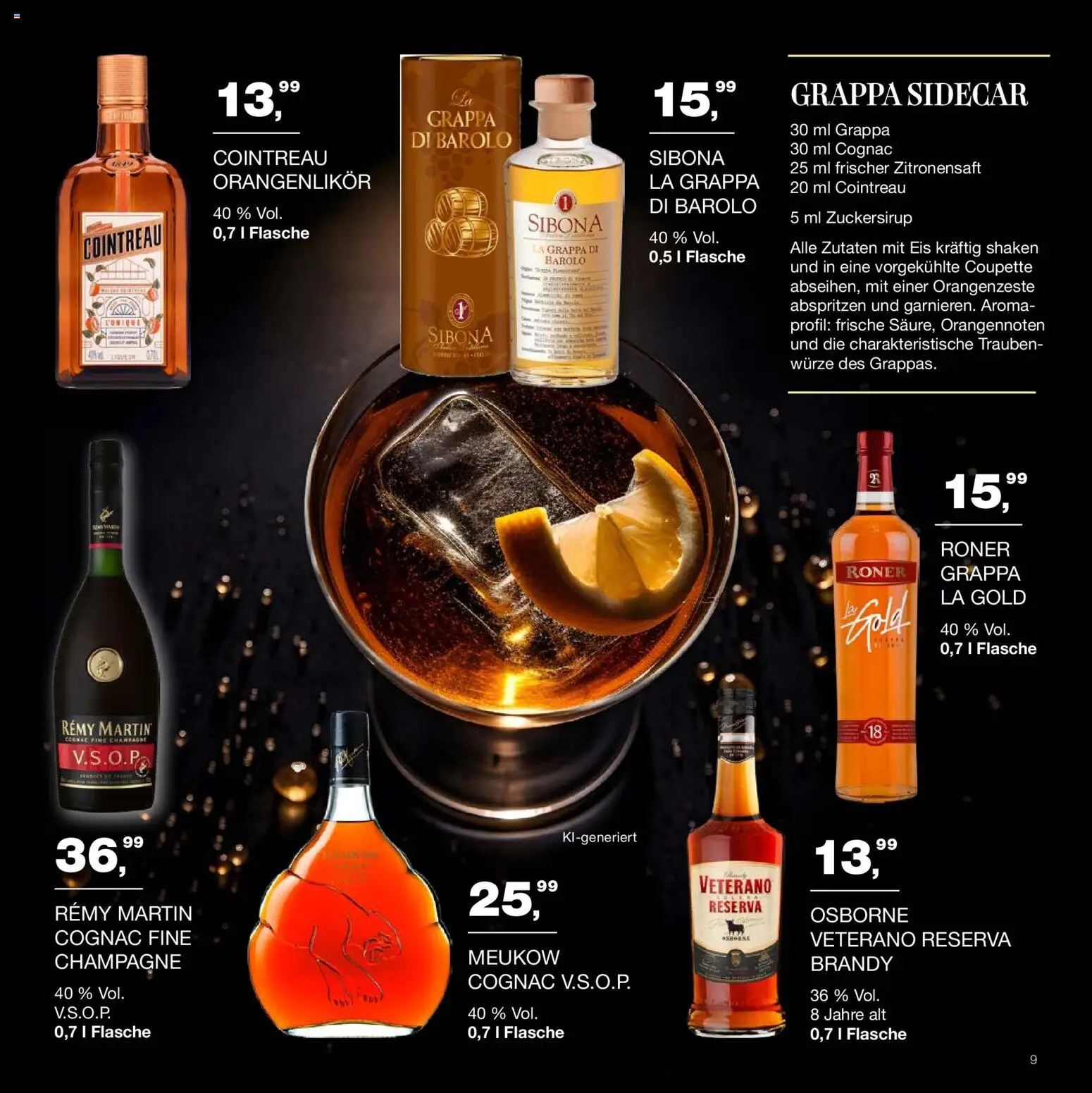 Handelshof Drinks & More – gültig ab 15.10.2026 | Seite: 9 | Produkte: Osborne, Trauben, Eis