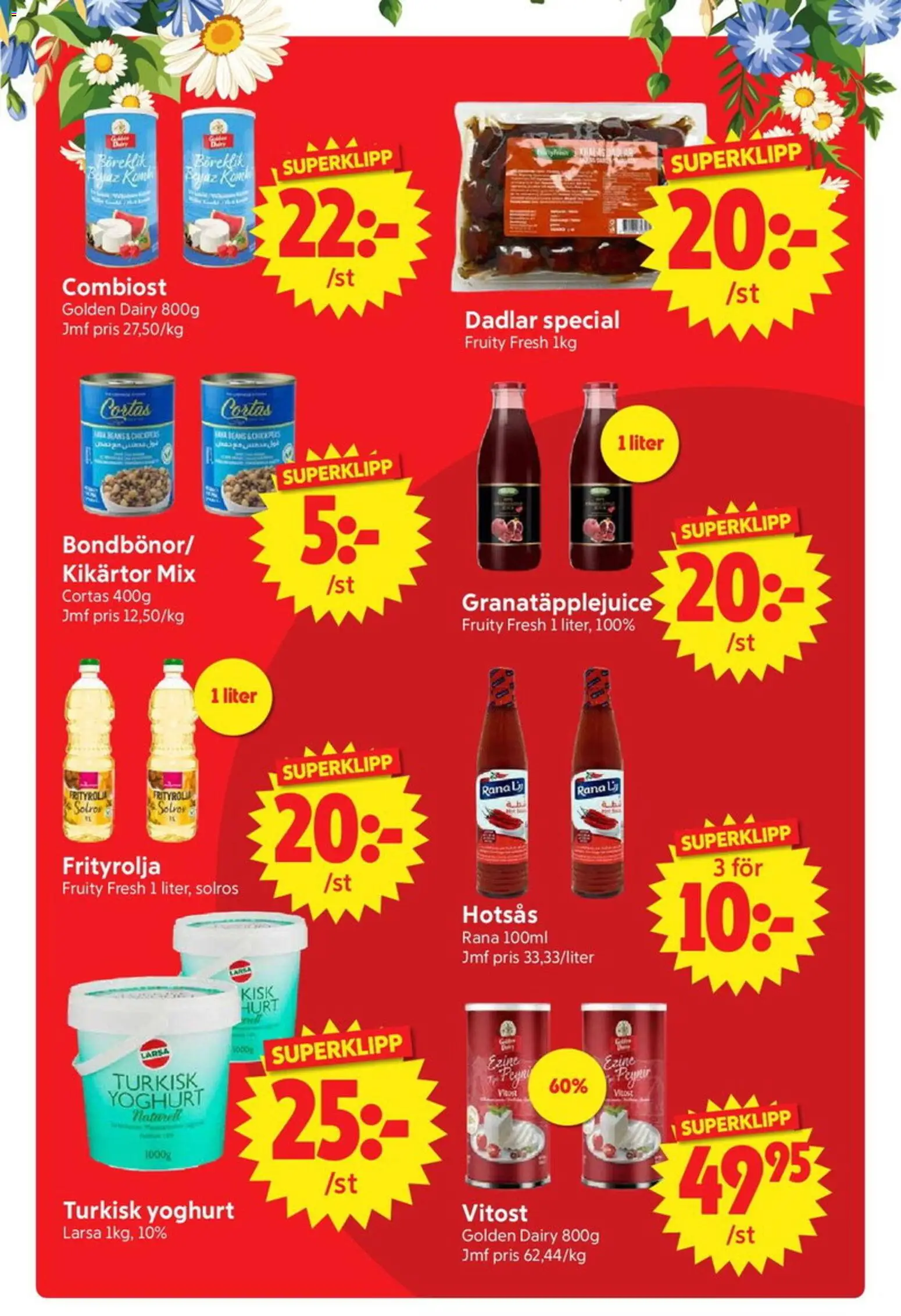 Nya Pulsen reklamblad aktuell från 15.06.2026 | Sida: 19 | Produkter: Kikärtor, Yoghurt