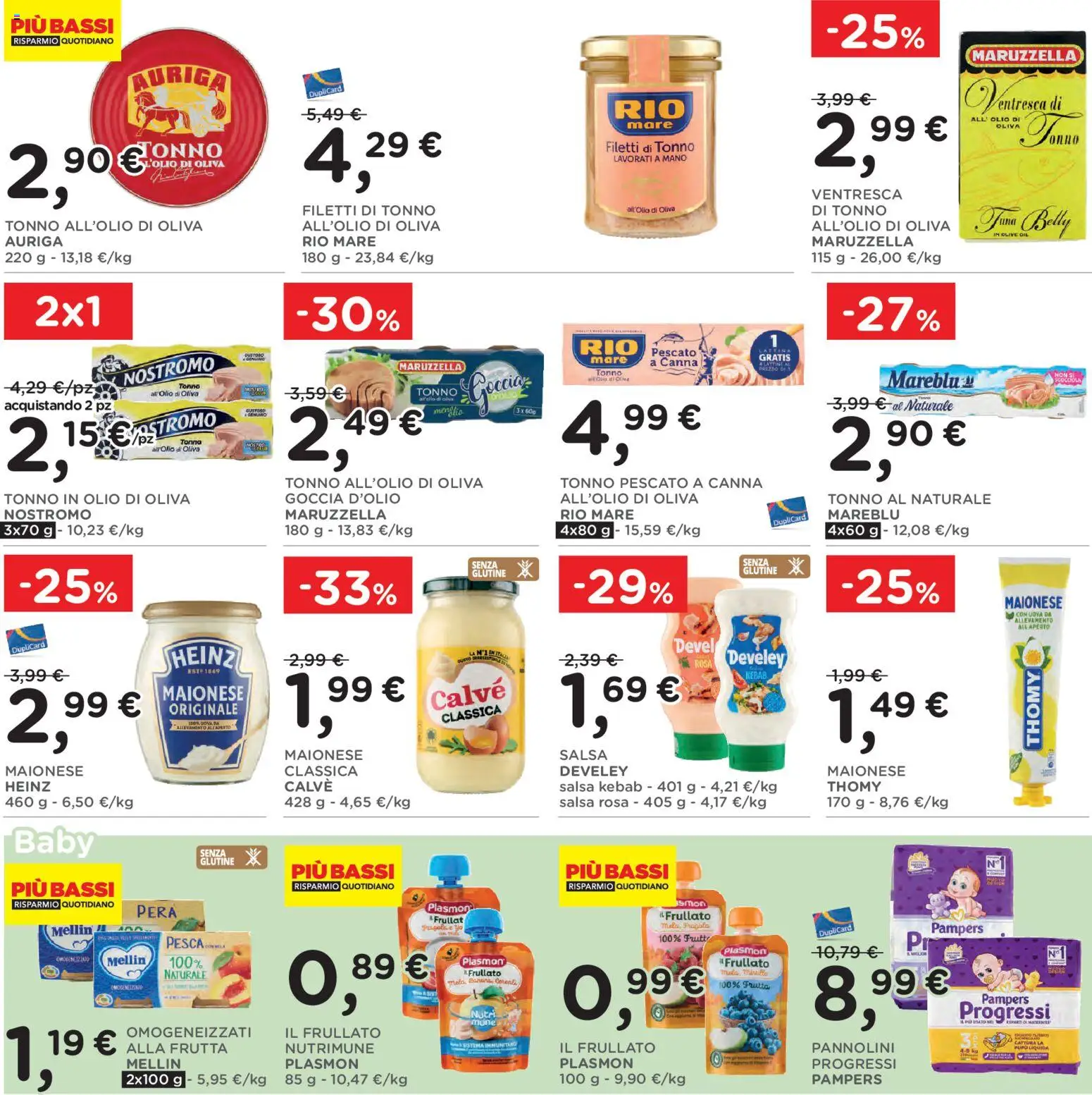 Volantino Poli del 01/07/2026 | Pagina: 18 | Prodotti: Pannolini, Frutta, Maionese, Olio