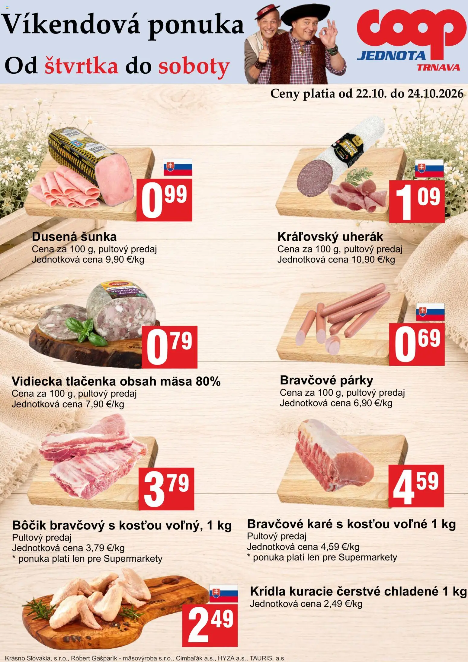 Nové COOP Jednota akcie – leták je platný od 22.10.2026 | Strana: 3