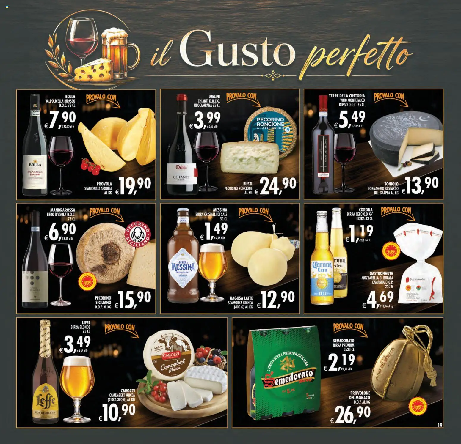 Volantino Decò del 11/09/2026 | Pagina: 20 | Prodotti: Provolone, Camembert, Pecorino, Grappa