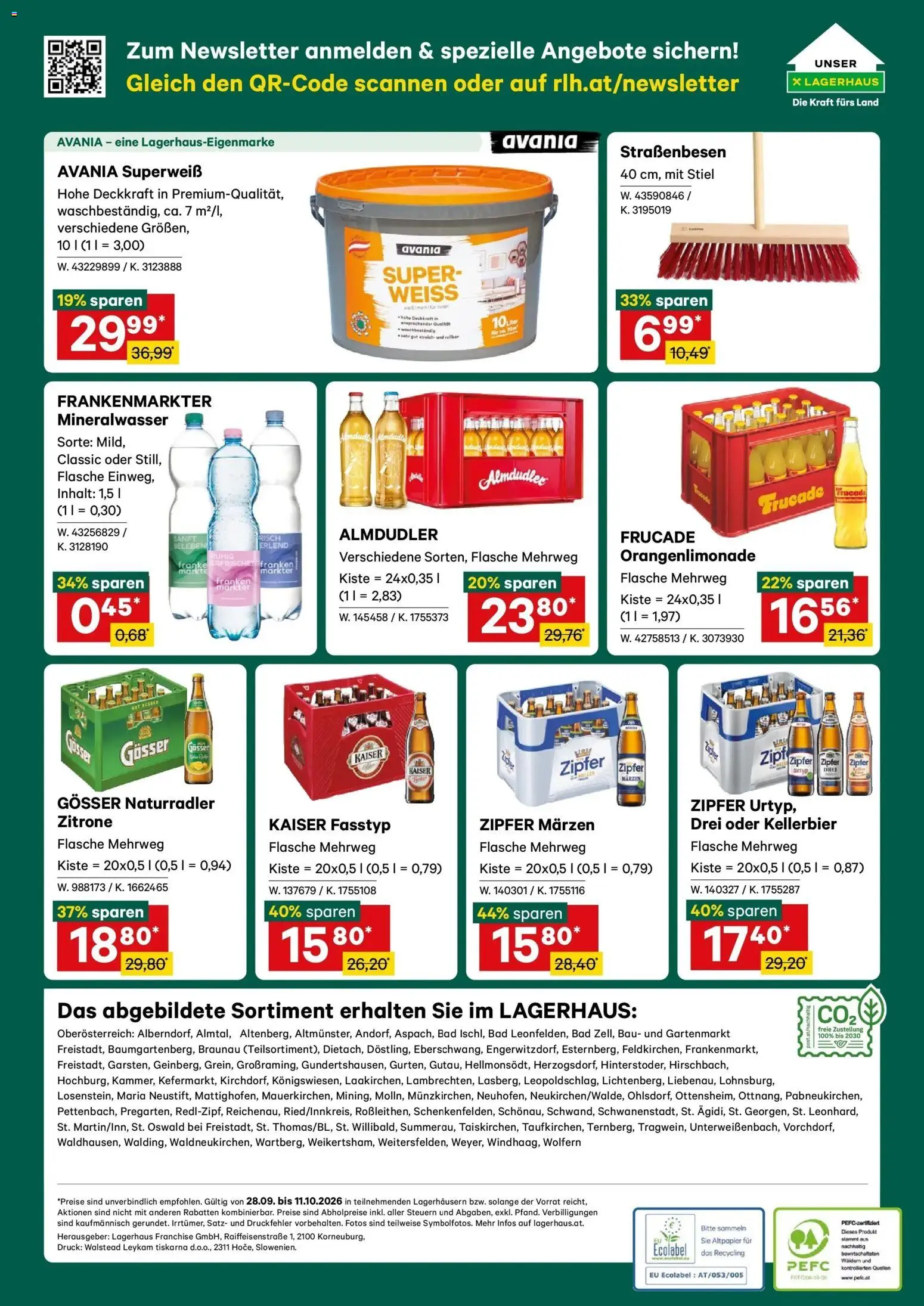 Lagerhaus - Wochen Angebote gültig ab 28.09.2026 | Seite: 8 | Produkte: Zitrone, Mineralwasser, Bad