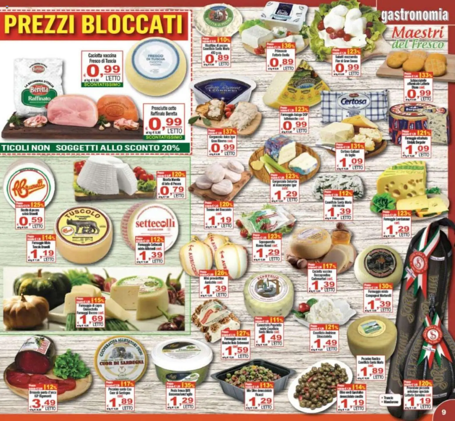 Volantino CTS del 08.05.2026 | Pagina: 9 | Prodotti: Prosciutto Cotto, Bresaola, Prosciutto, Letto