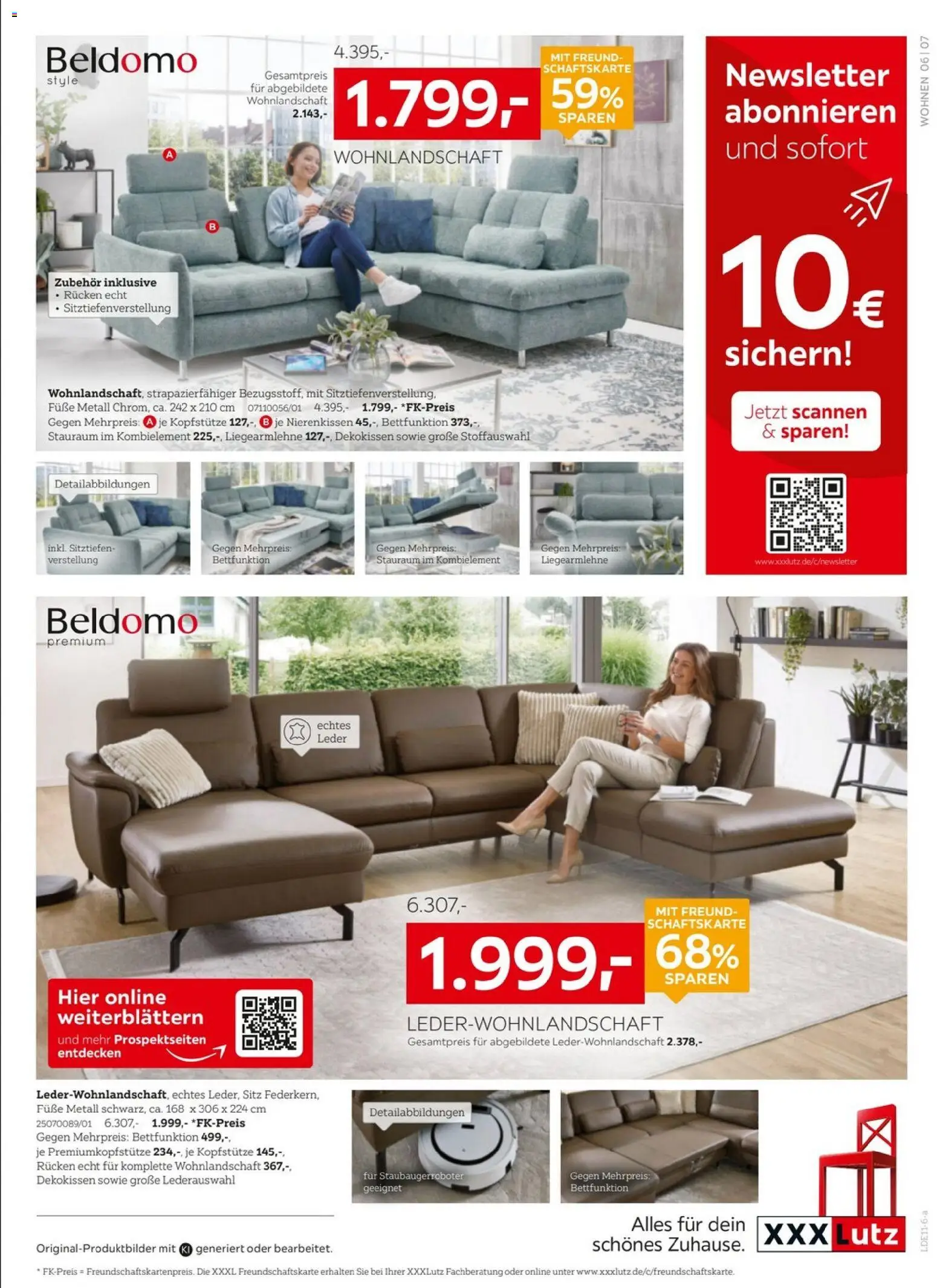 XXXLutz Marken zum Bestpreis – gültig ab 24.10.2026 | Seite: 6 | Produkte: Wohnlandschaft