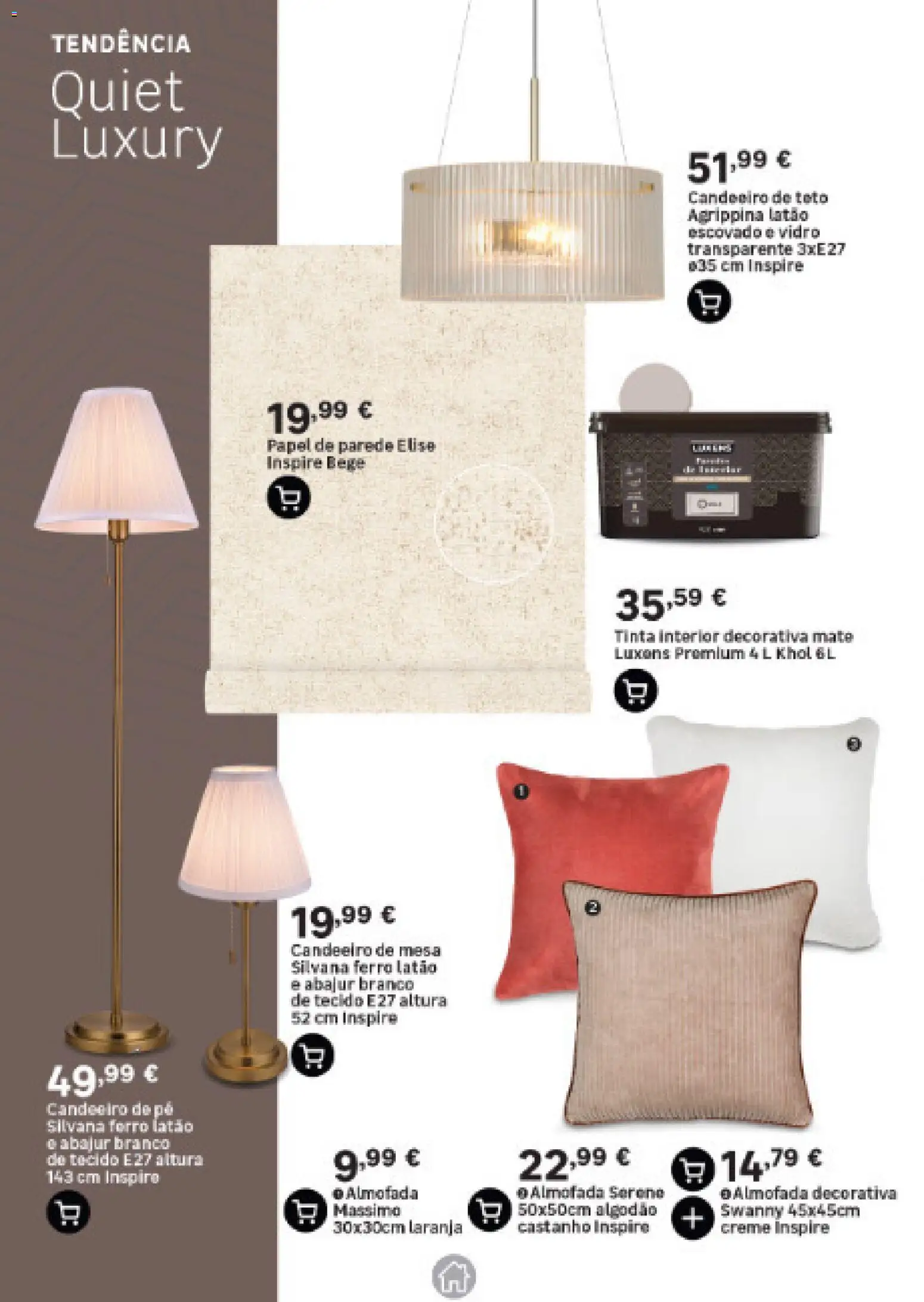 Leroy Merlin - Catálogo de Decoração Portugal Continental │ válido de 17/09/2026 | Página: 6 | Produtos: Candeeiro, Candeeiro de mesa, Ferro, Tinta