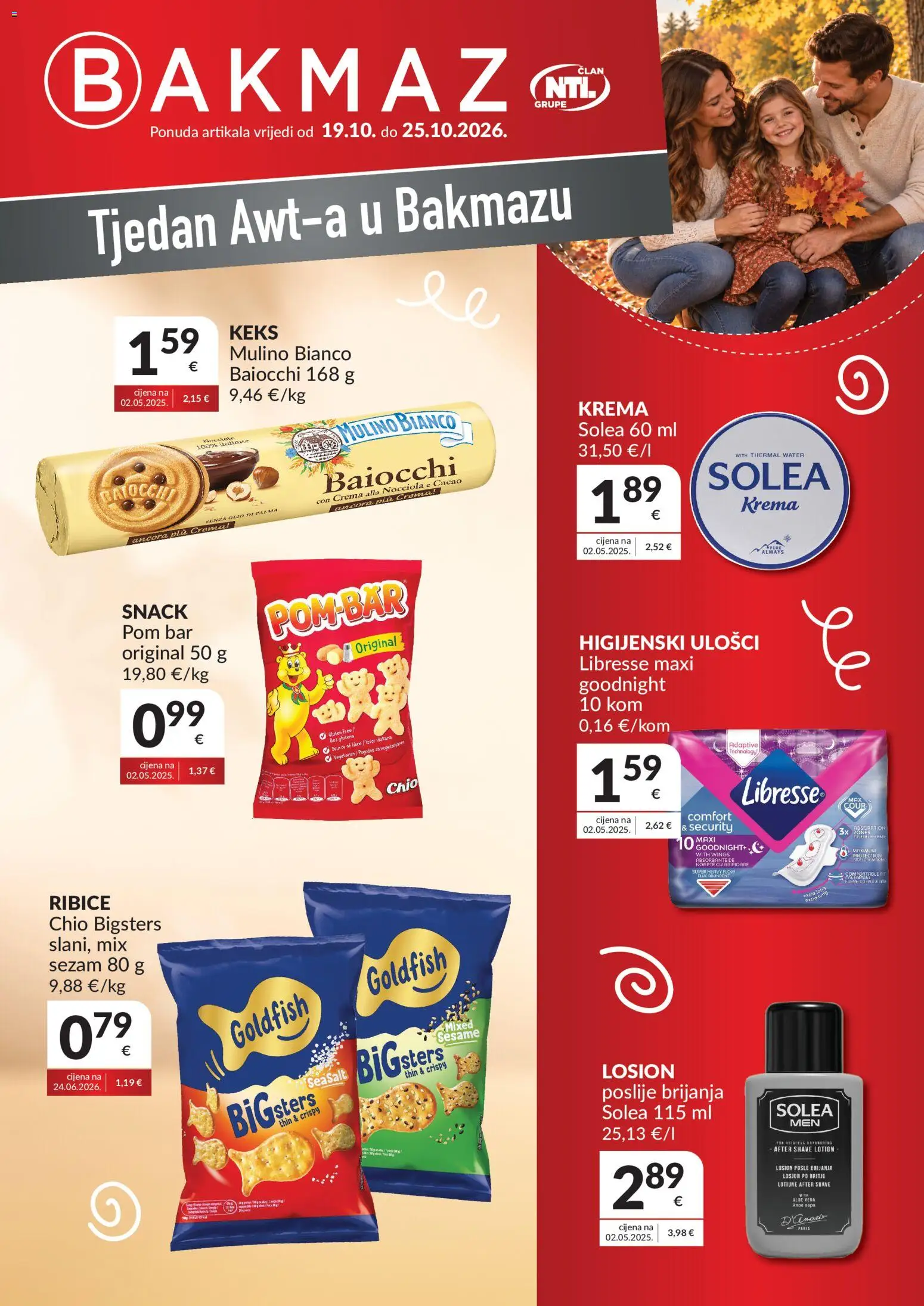 Bakmaz katalog | vrijedi od 19.10.2026 | Stranica: 1