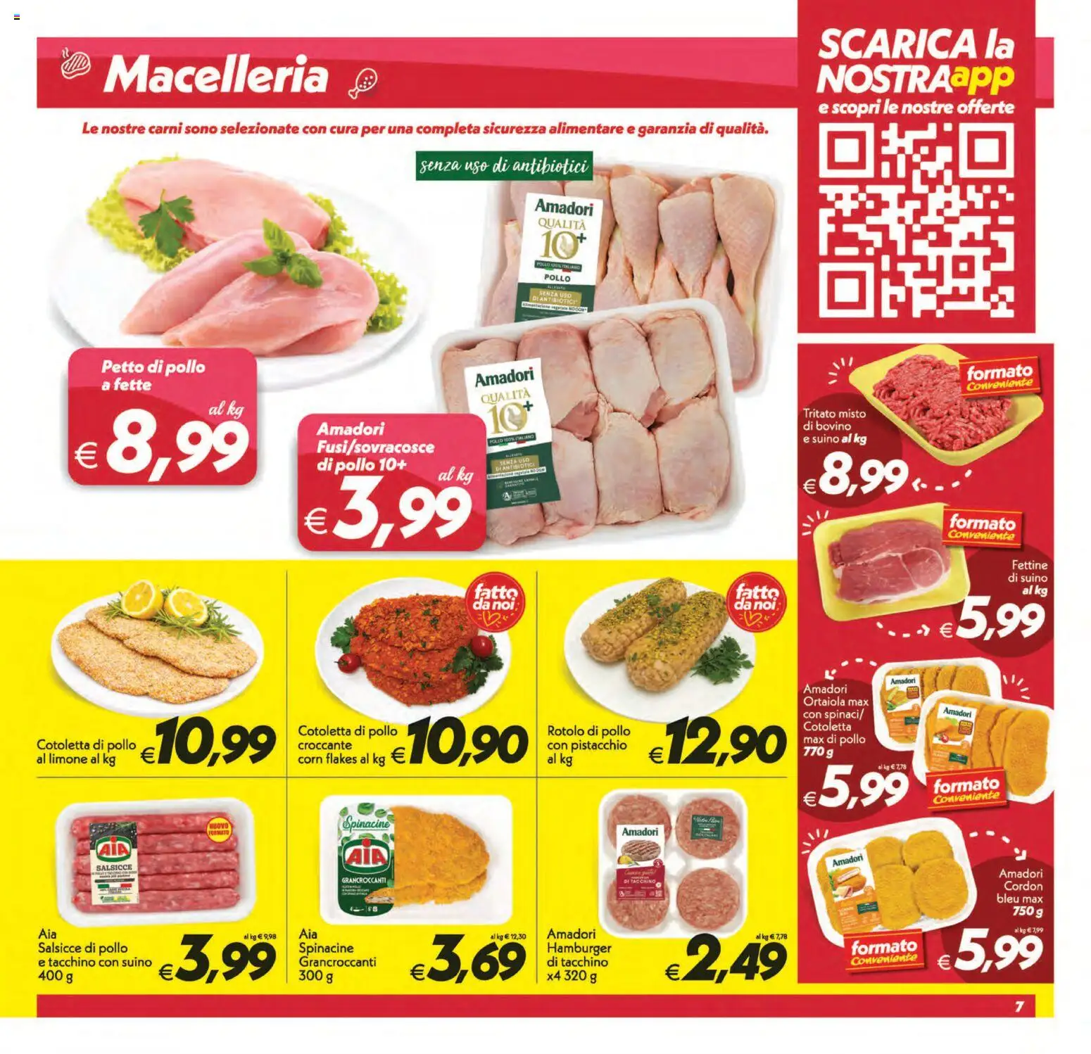 Volantino SuperConveniente del 01/09/2026 | Pagina: 7 | Prodotti: Bovino, Pistacchio, Tacchino, Limone
